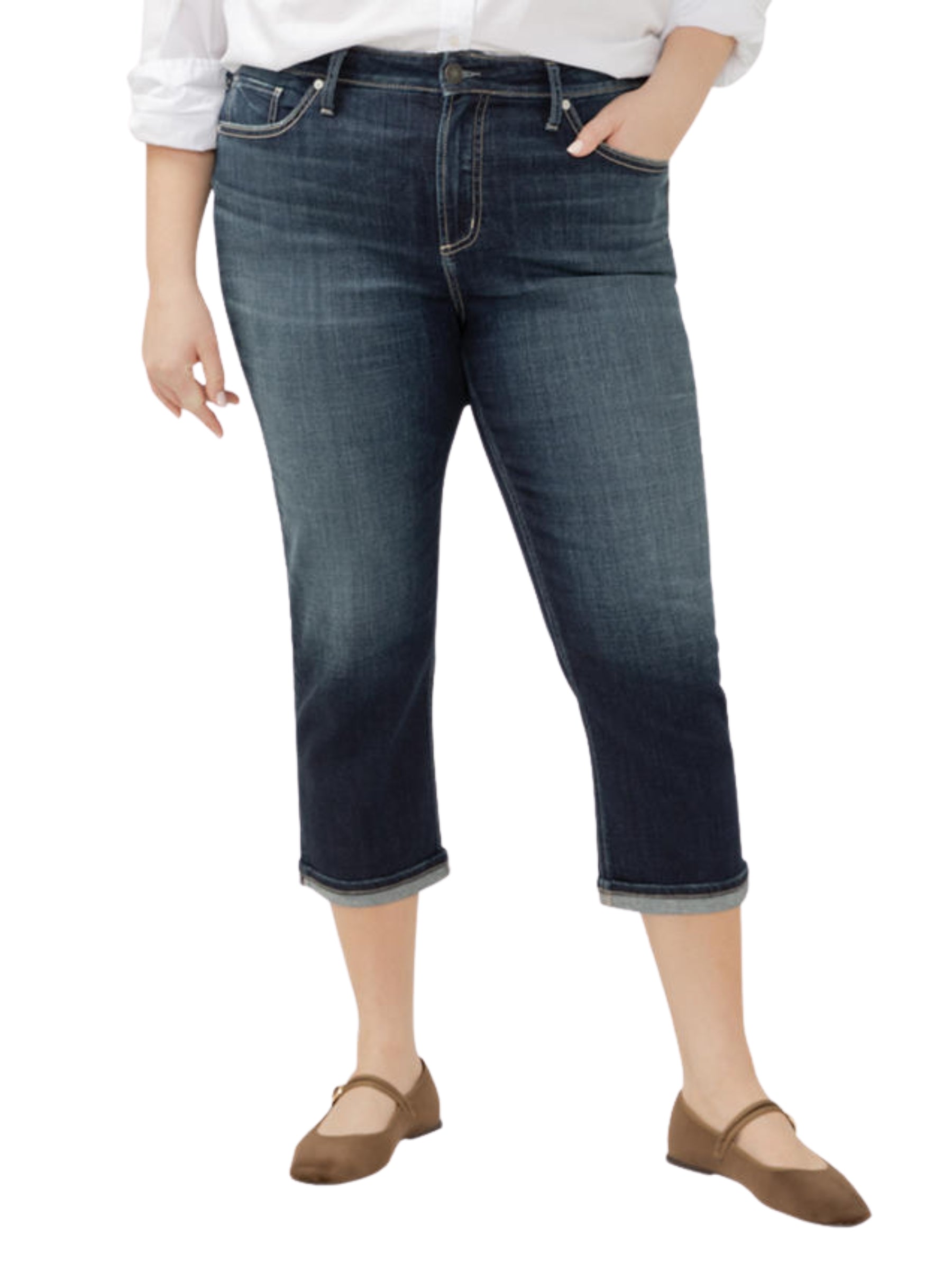 Capri Avery Taille Plus - indigo