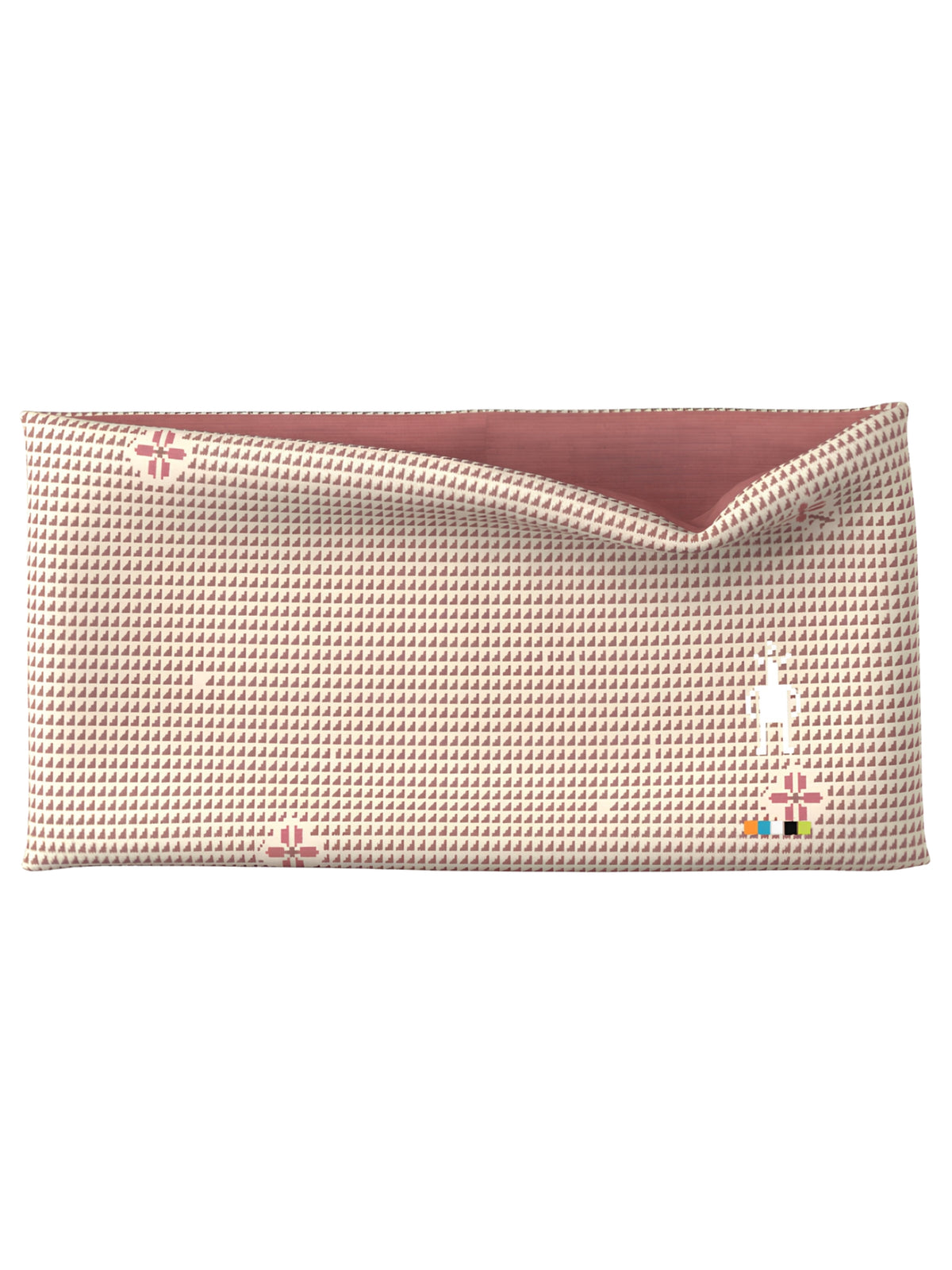 Reversible Merino Wool Headband - Mocha Mini Meadow