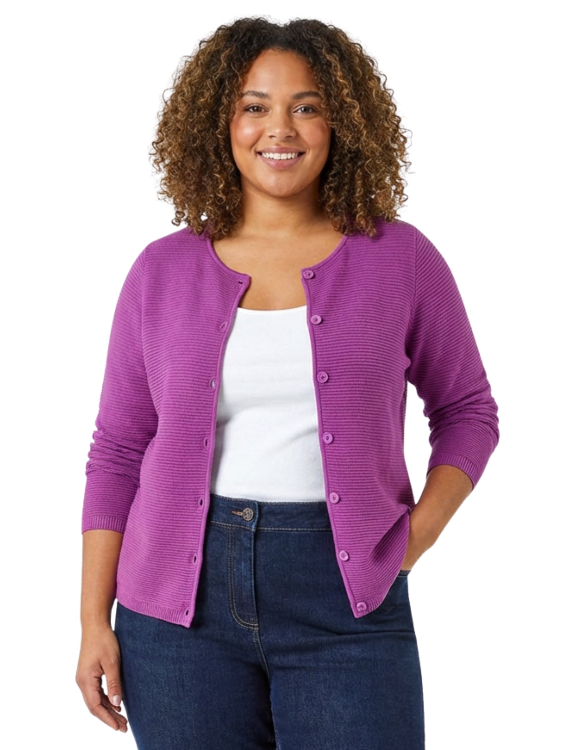 Cardigan Makers Taille Plus - Bright Orchid