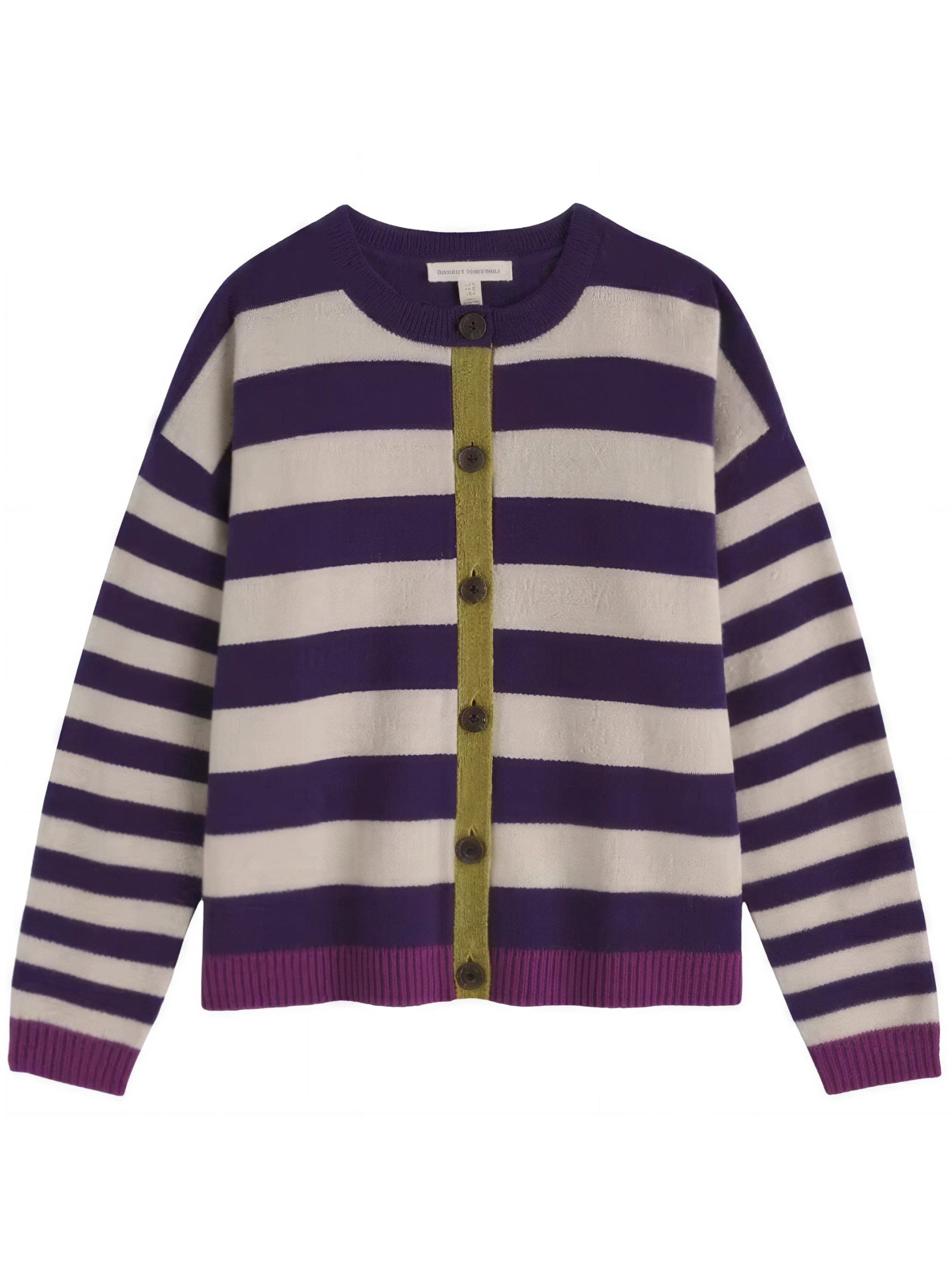 Cardigan Pinwell Taille Plus - Bright Shape Dark Violet Mix