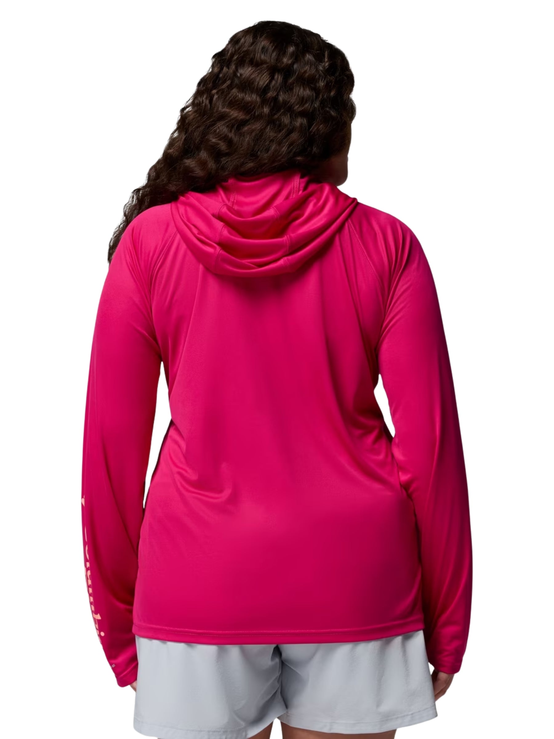 Chandail à Capuchon PFG Tidal Tee II Taille Plus - Guava Pink & Tiki Pink