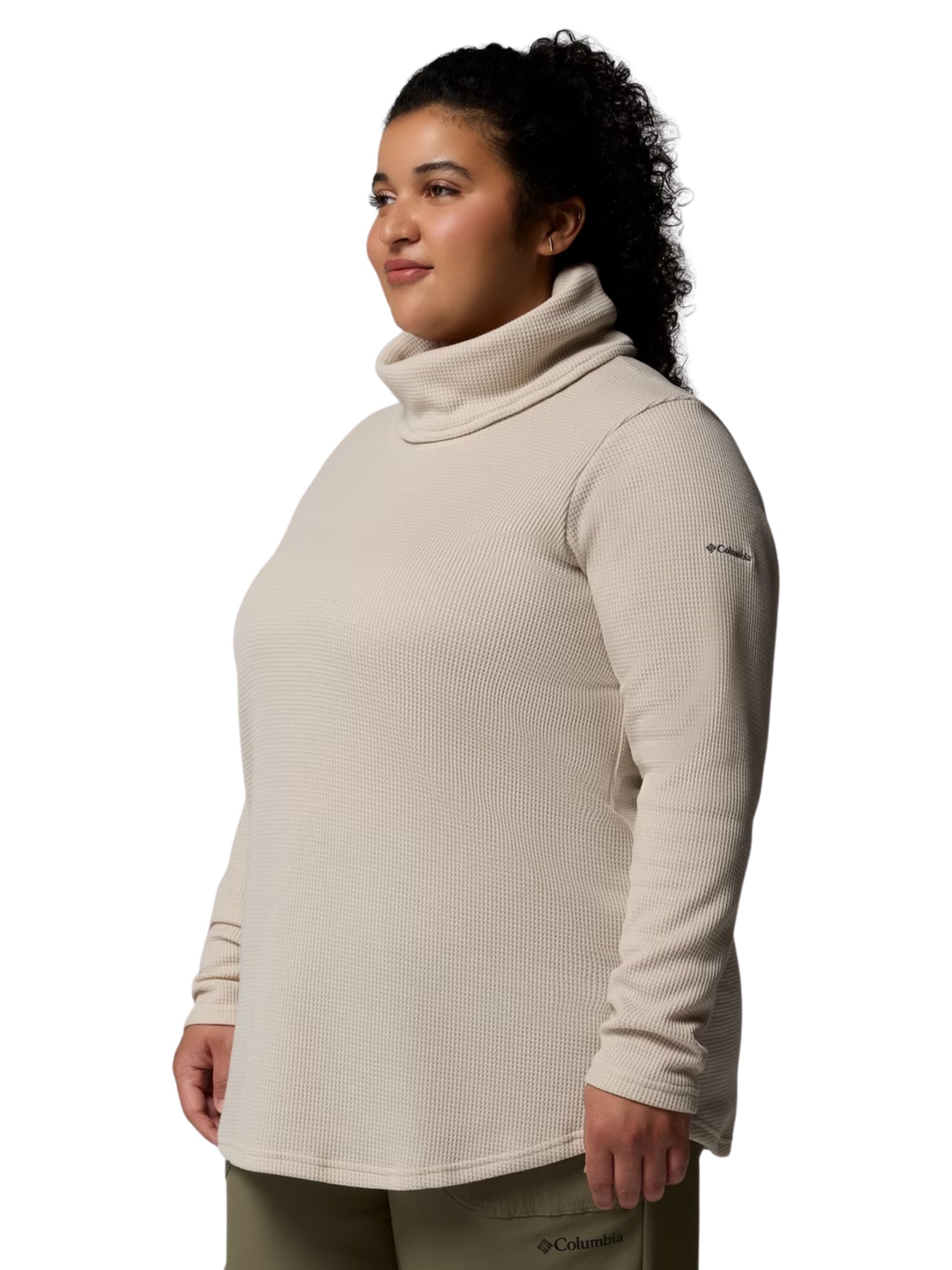 Chandail Col Bénitier Gaufré Holly Hideaway Taille Plus - Dark Stone