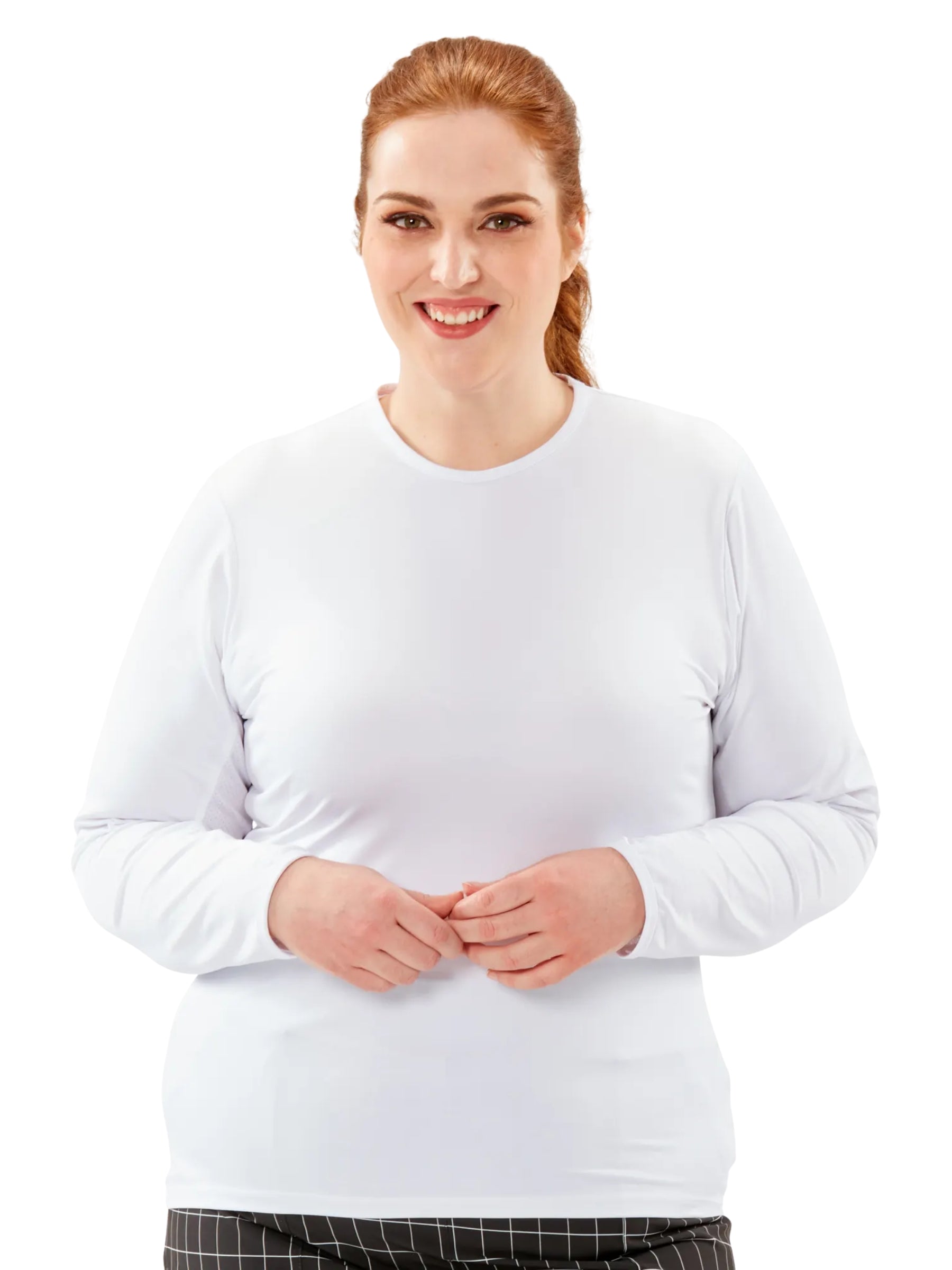 Chandail de Golf Aspiration Taille Plus - Blanc