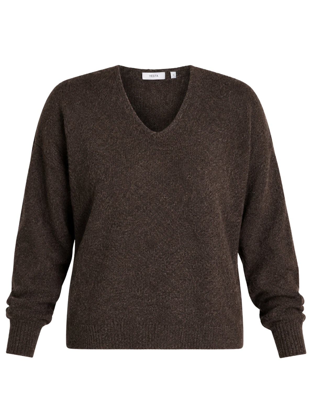 Valina Plus-Size Knit Sweater - Brown