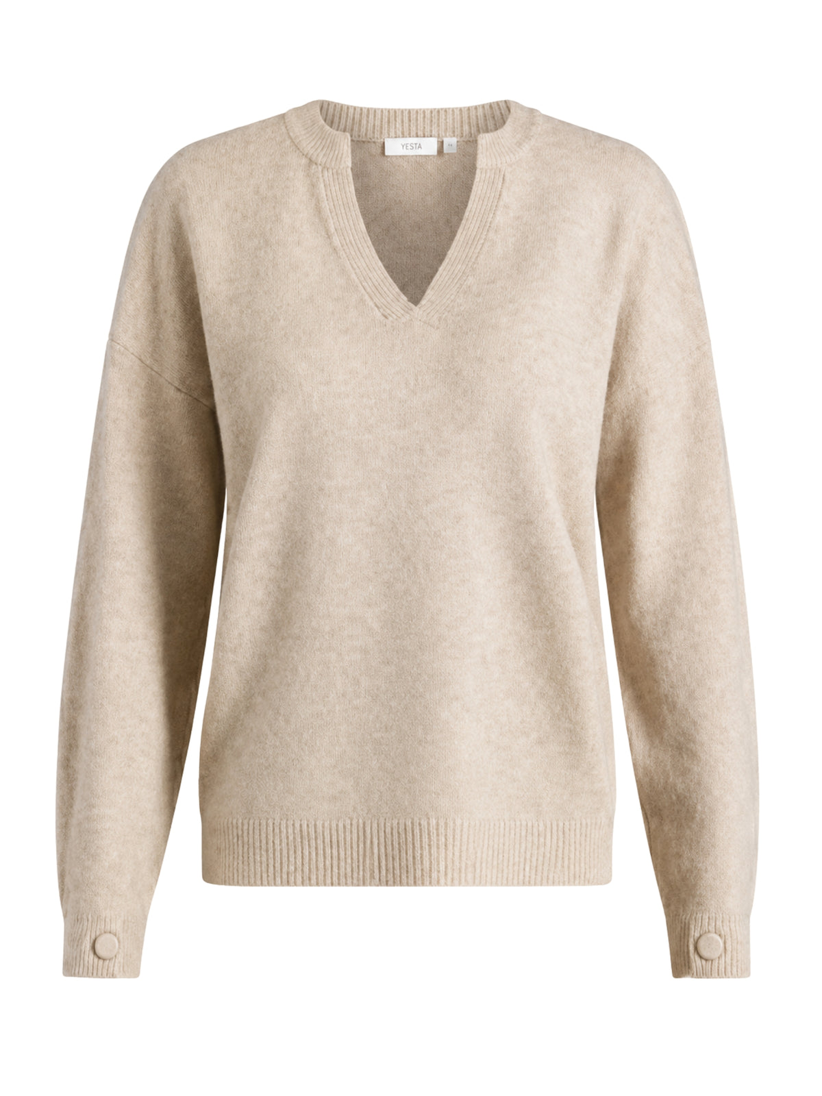 Vita Plus Size Knit Sweater - Heather Sand