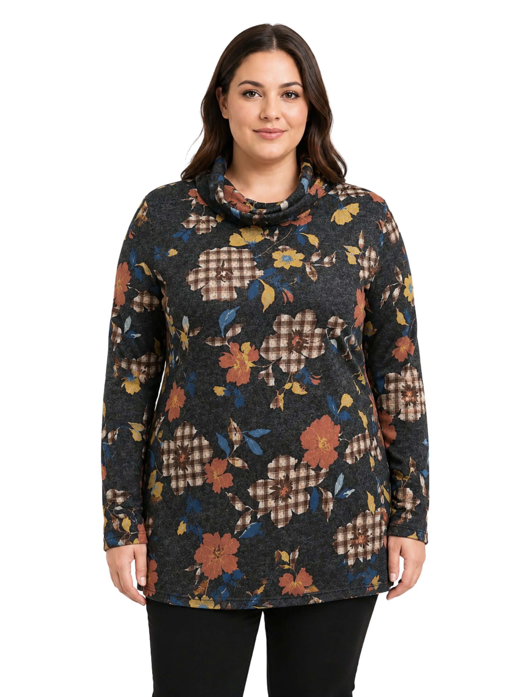 Plus Size Galaxy Long Sleeve Sweater from Sportive Plus