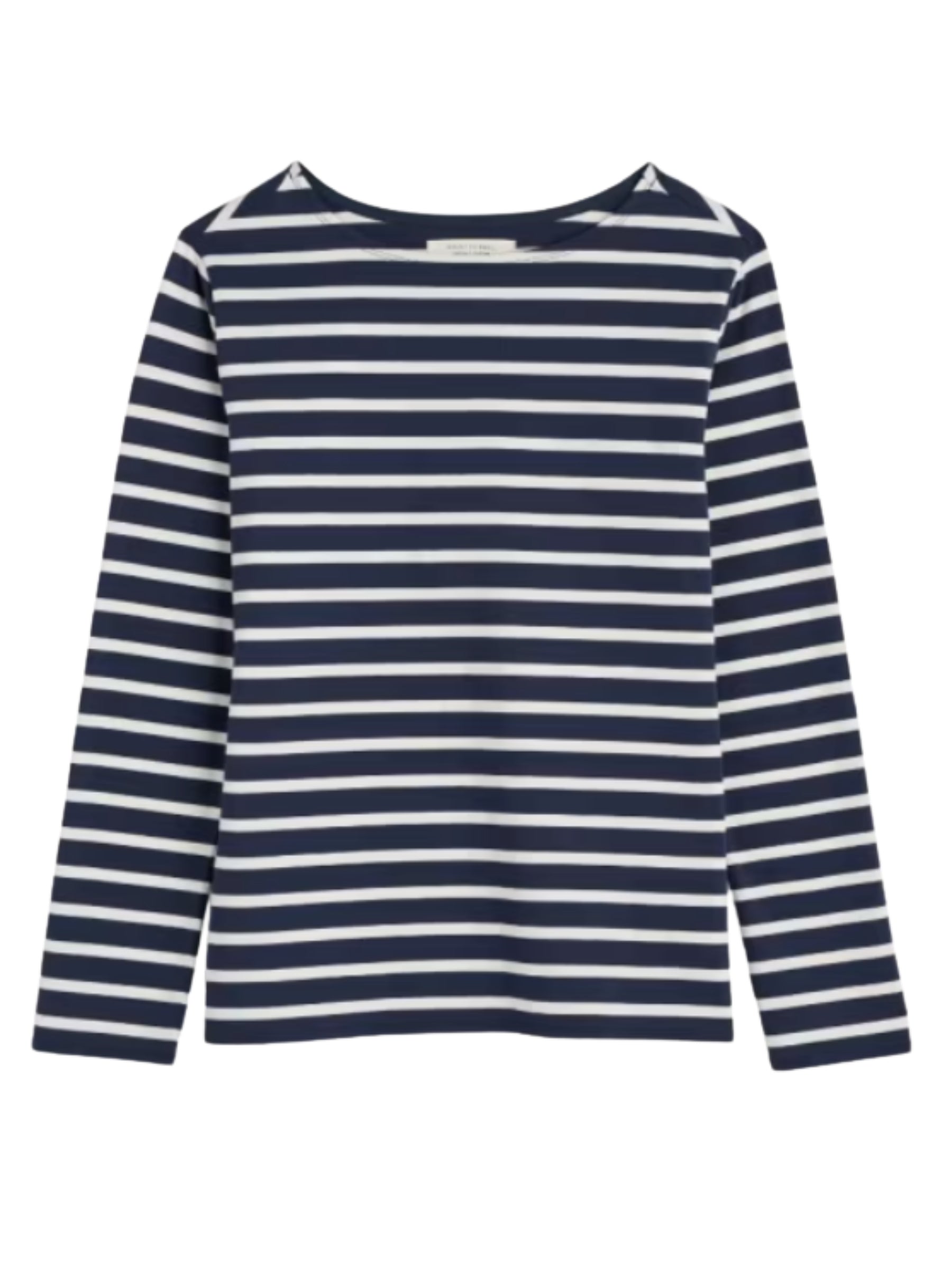 Chandail Manches Longues Sailor Taille Plus - Breton Maritime White