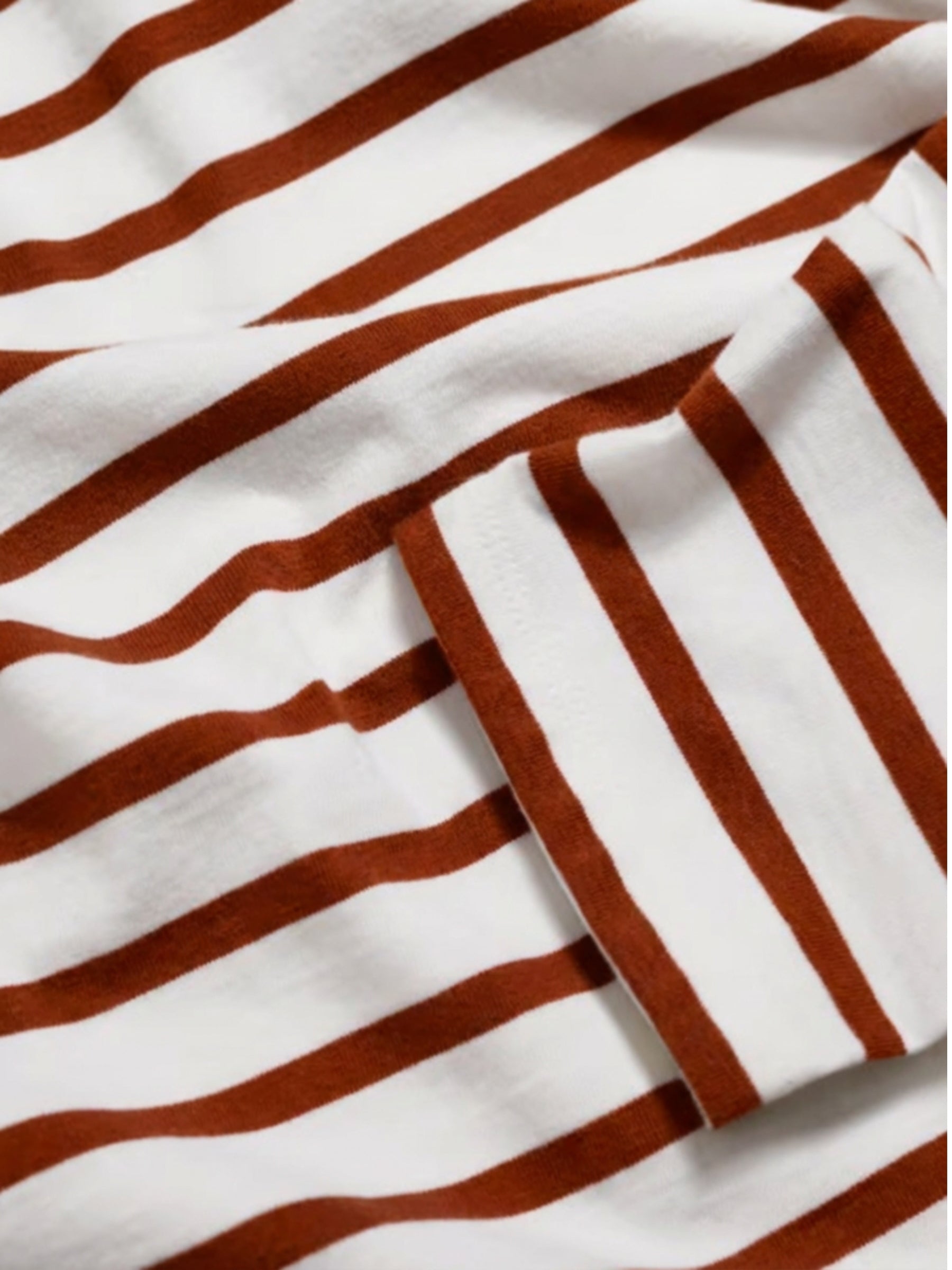 Chandail Manches Longues Sailor Taille Plus - Breton Deep Rust