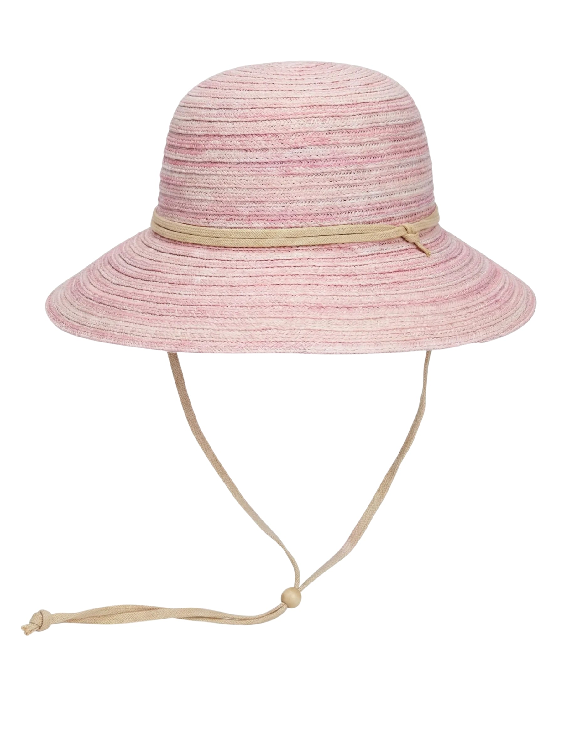 Ladies Breeze Wanderlust Foldable Straw Hat - Pink Mix