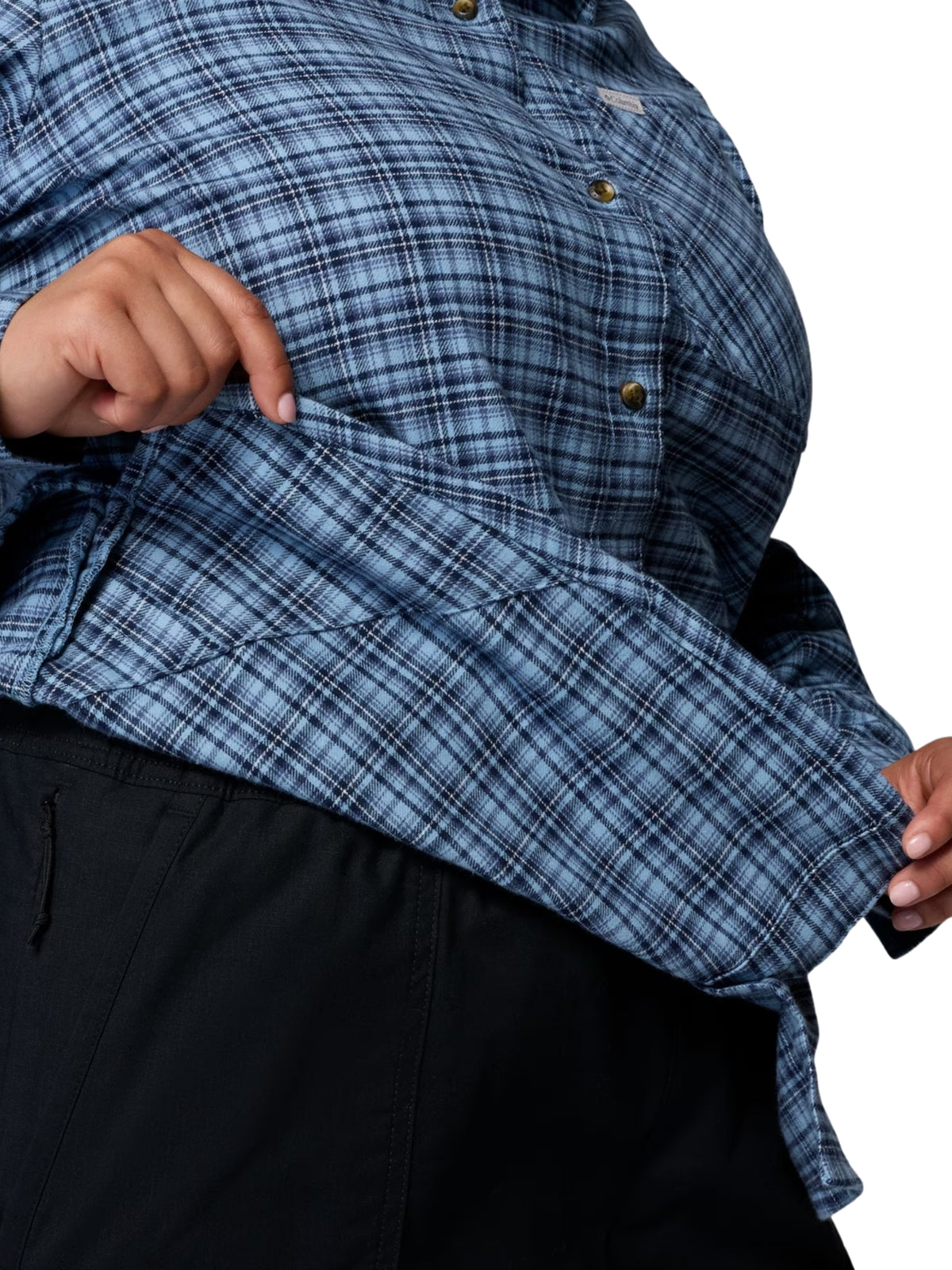 Calico Basin Flannel Shirt Plus Size - Rainy Day & Cozy Check