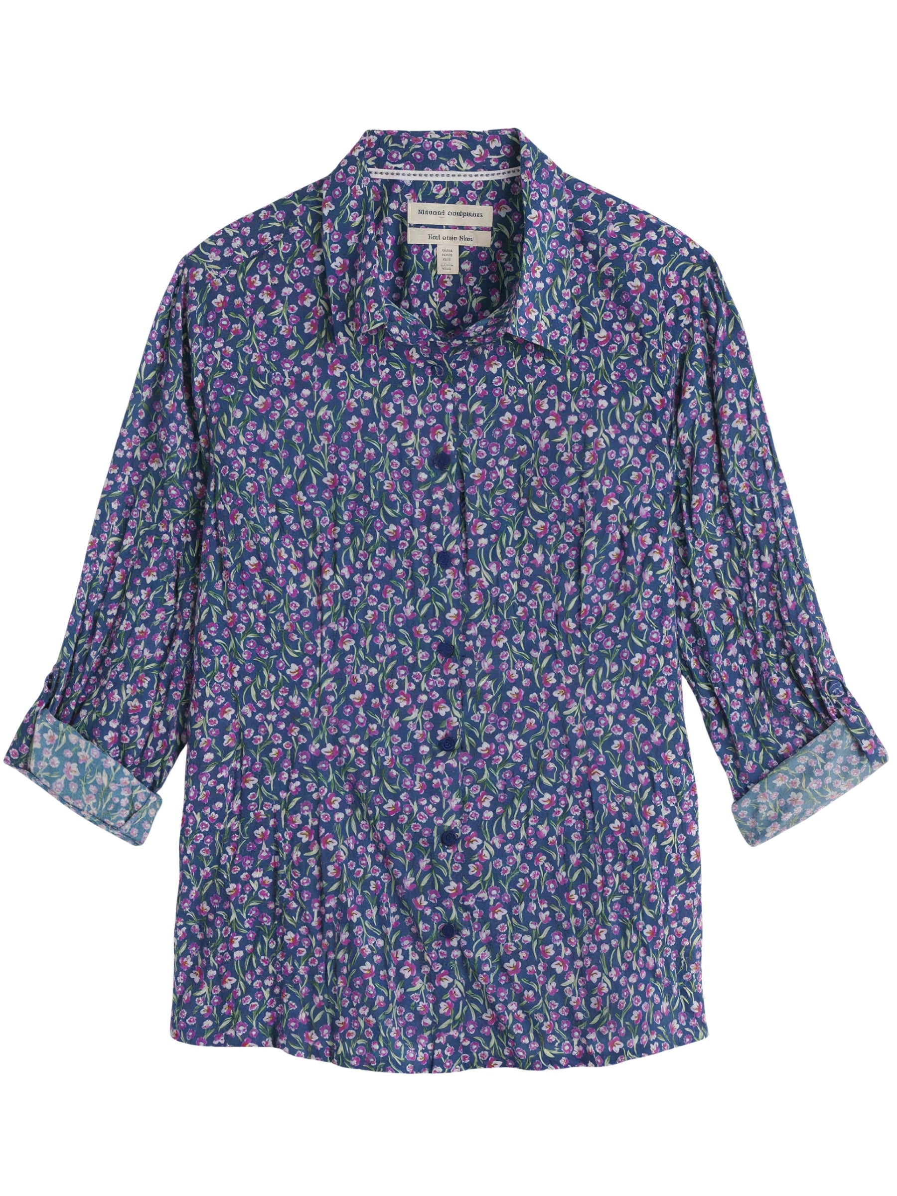 Chemise Larissa Taille Plus - Flax Flower Bright Orchid