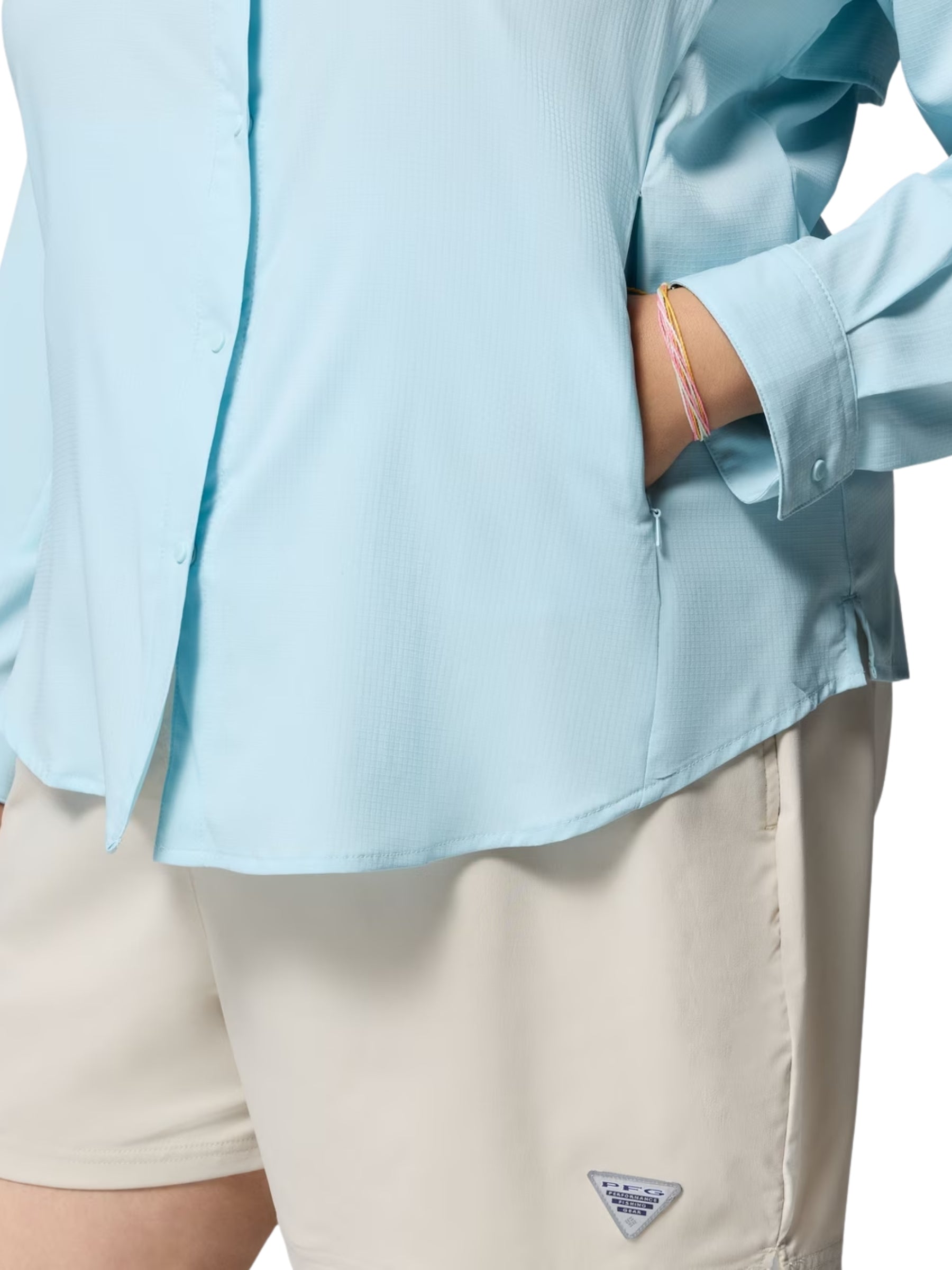 Tamiami II Plus Size Shirt - Light Navy