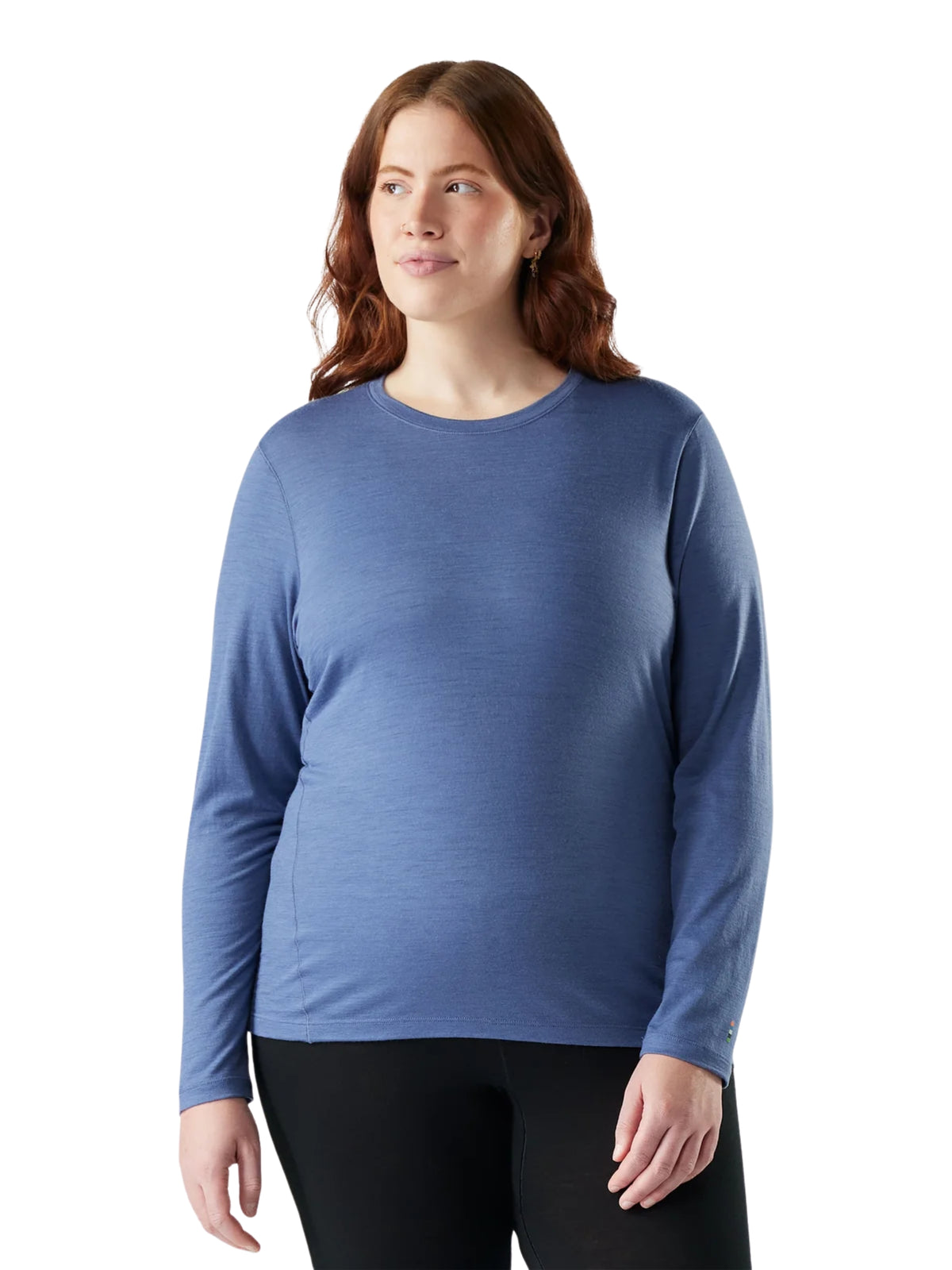 Plus Size All-Season Merino Base Layer Top - Nightfall Blue
