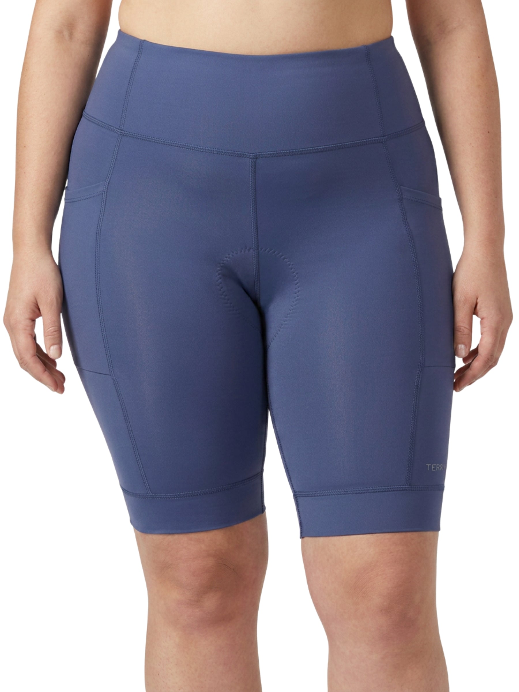 Cuissard de Vélo Holster Taille Haute avec Poches Taille plus - Indigo