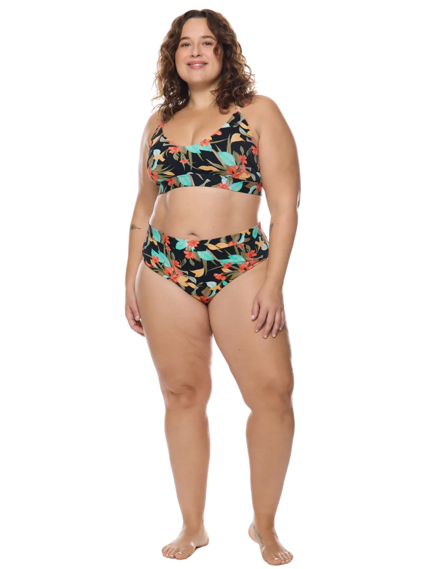 Haut de Maillot de Bain Hamoa Ruth Taille Plus - Noir
