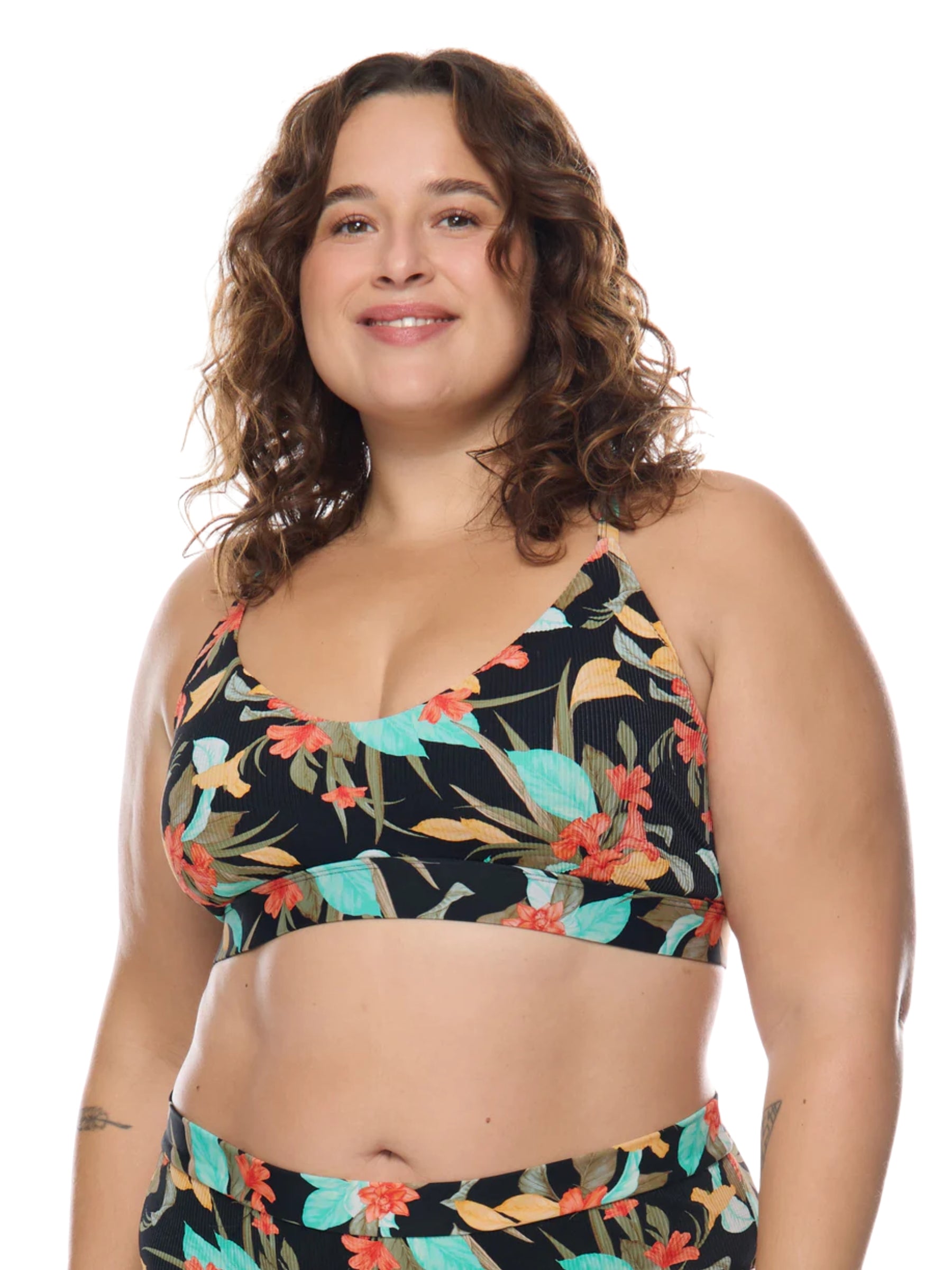 Haut de Maillot de Bain Hamoa Ruth Taille Plus - Noir