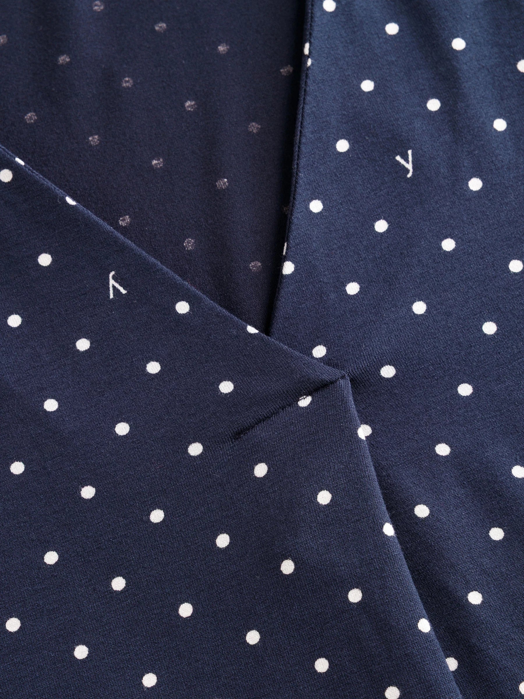 Haut Tayla Taille Plus - Bleu Foncé & Blanc Cassé