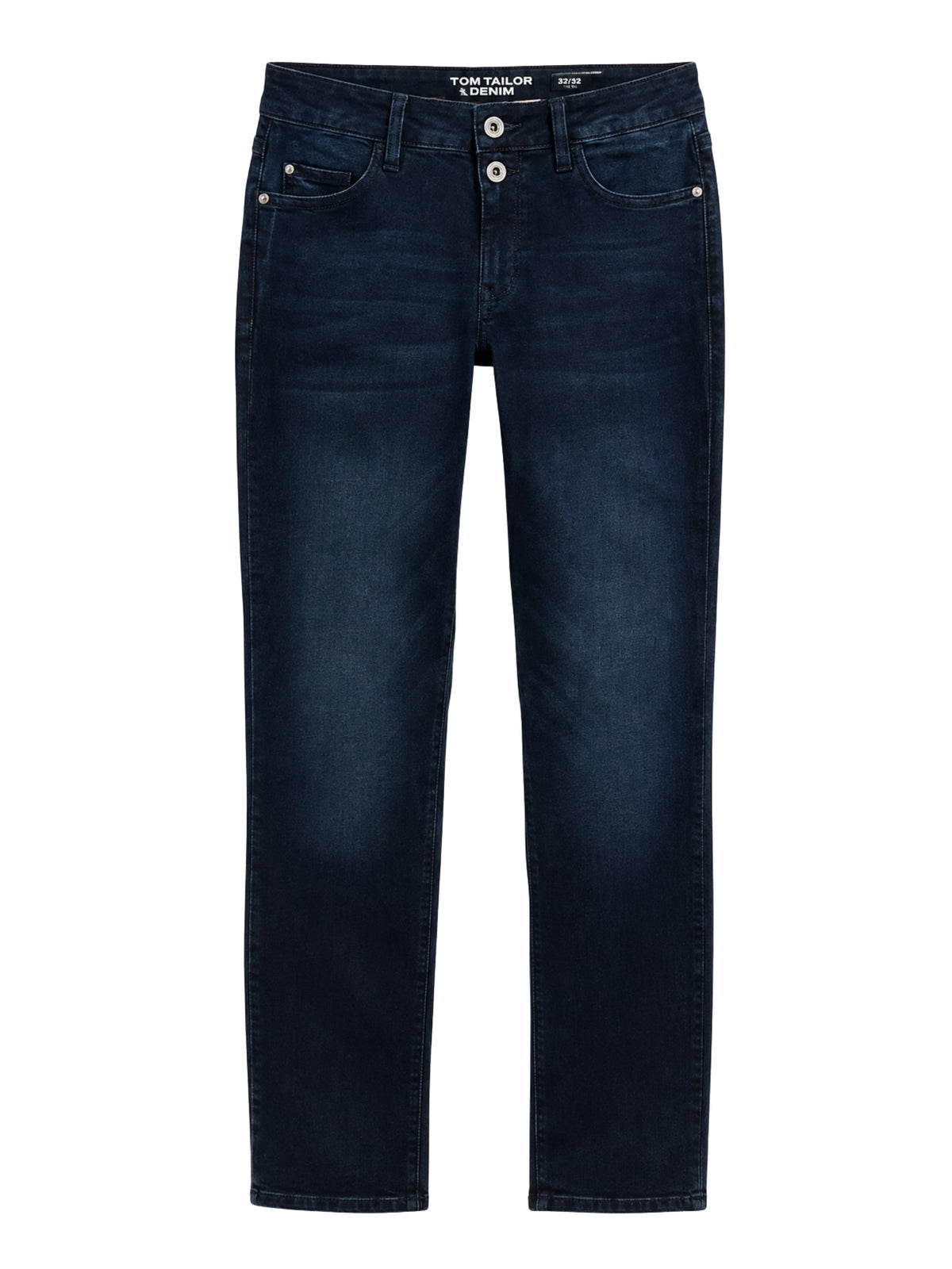 Jeans Jambe Droite Taille Plus - Black Blue Denim