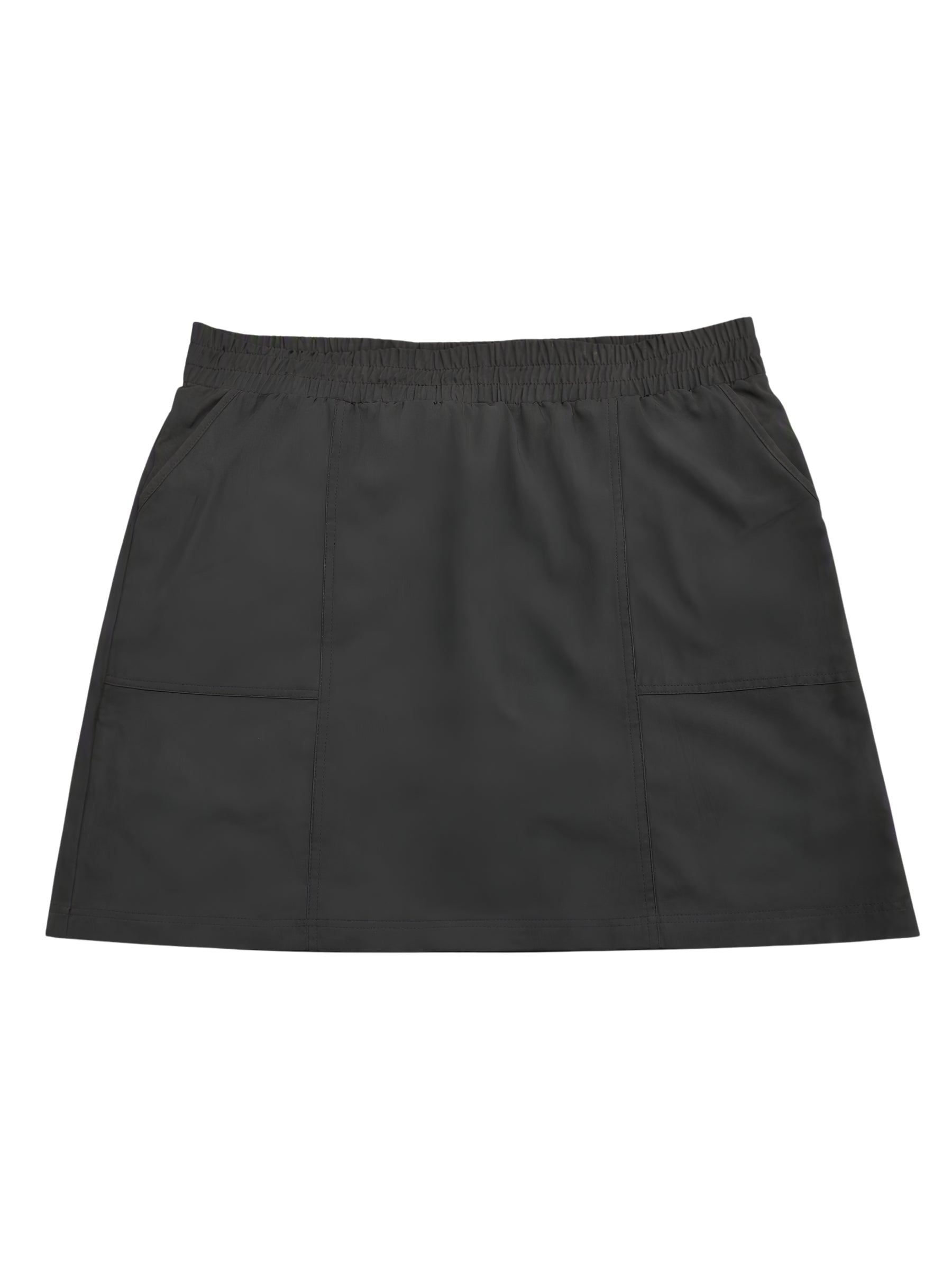 Jupe-Culotte Lapis Taille Plus - Noir