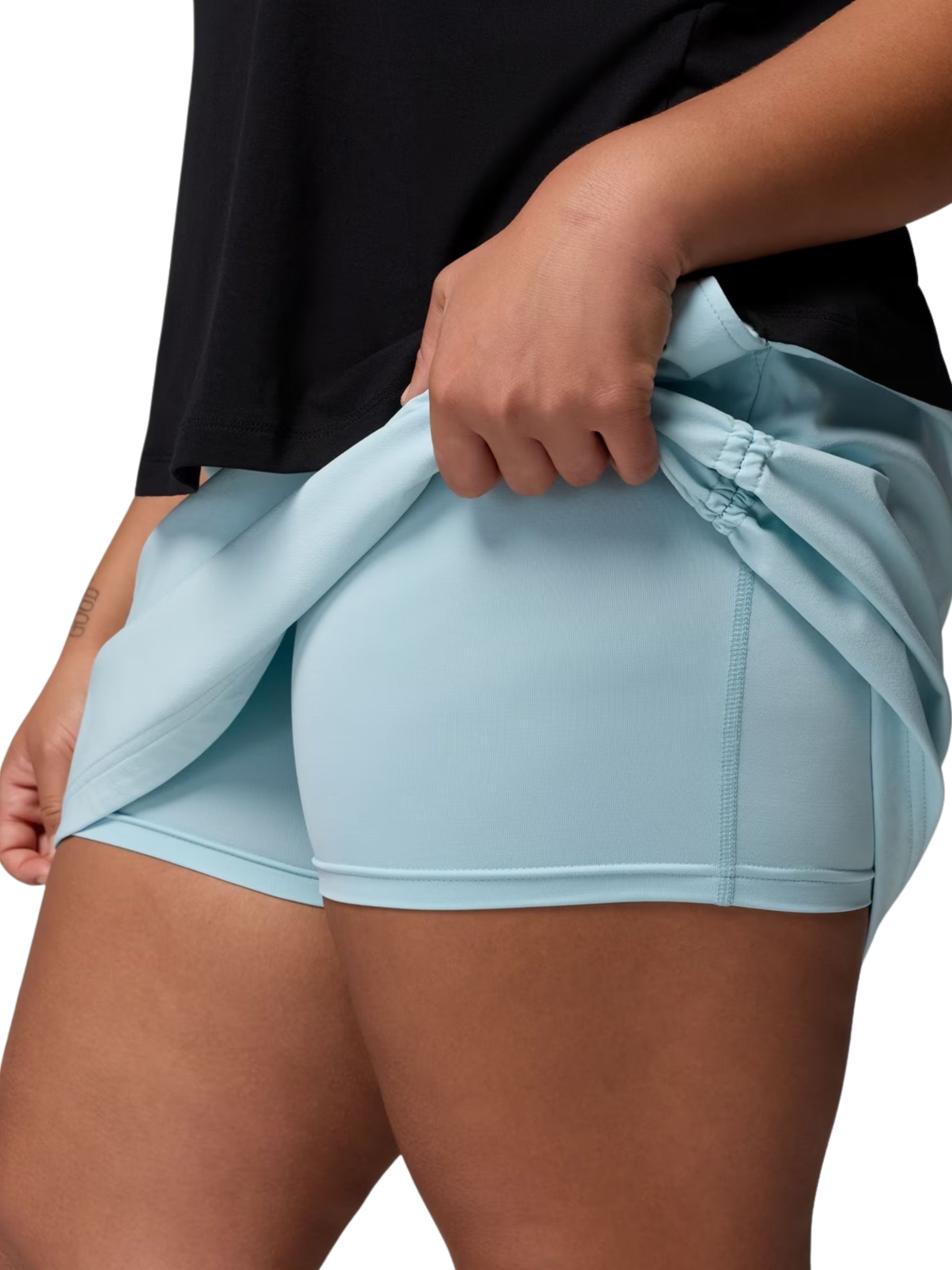 Jupe-Culotte Ruchée All Seasons Taille Plus - Marine Light