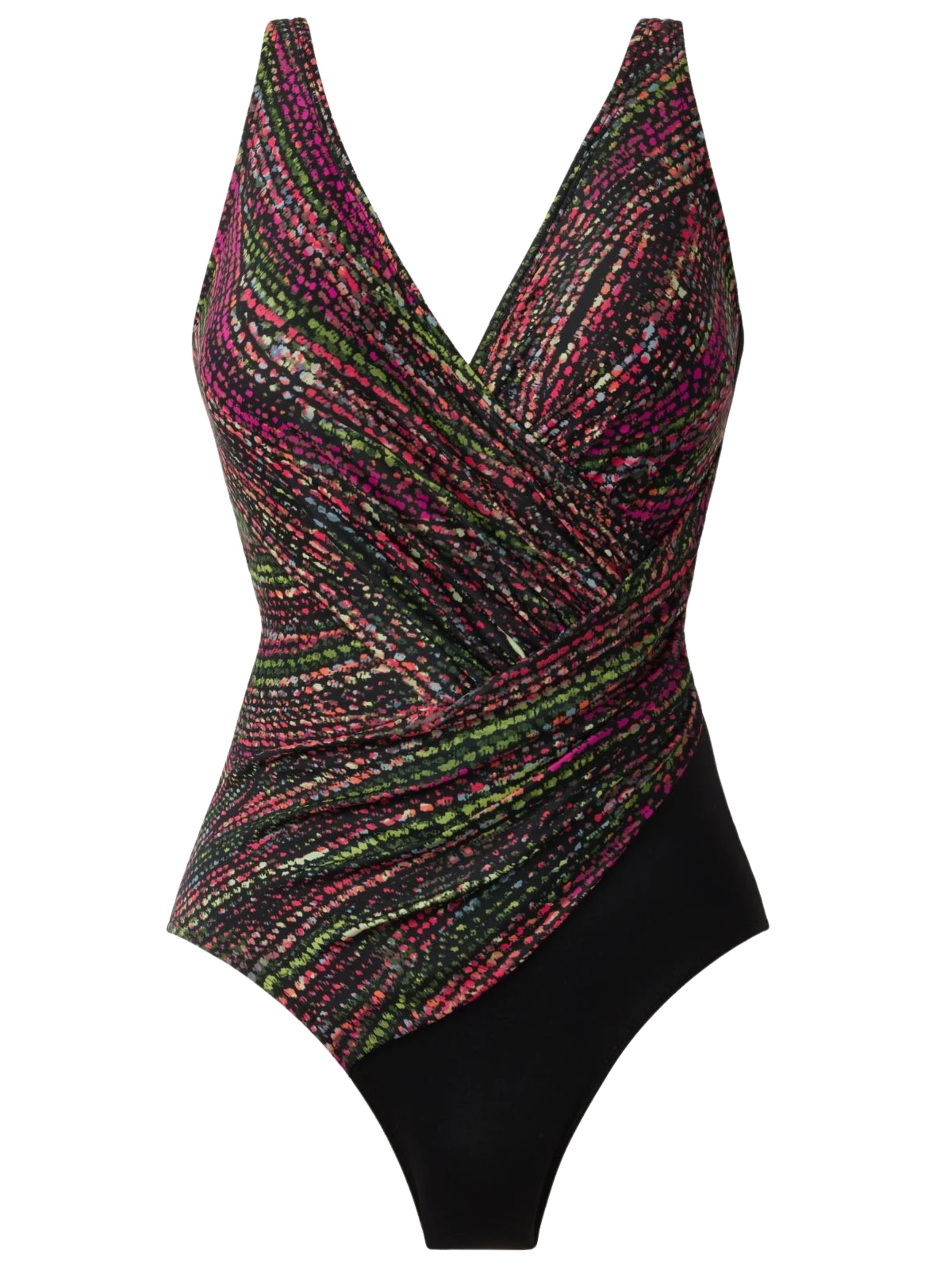 Maillot de Bain Light Show Oceanus Taille Plus - Black Multi