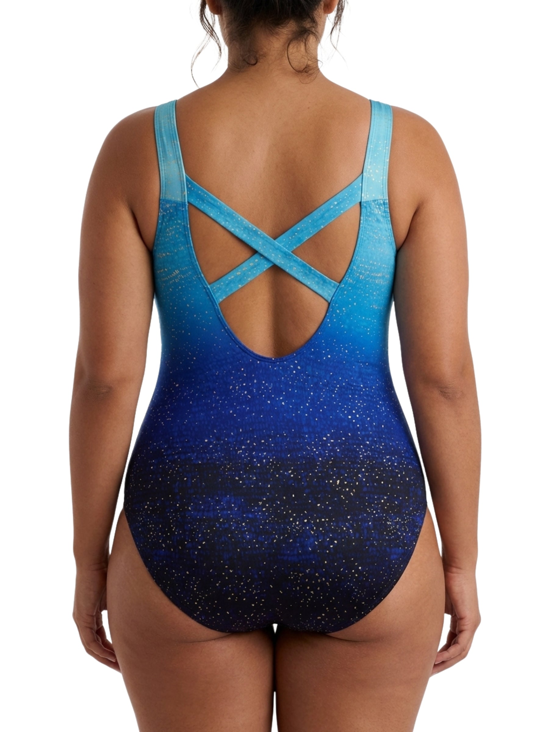 Maillot de Bain X-Back Taille Plus - Sea Mist
