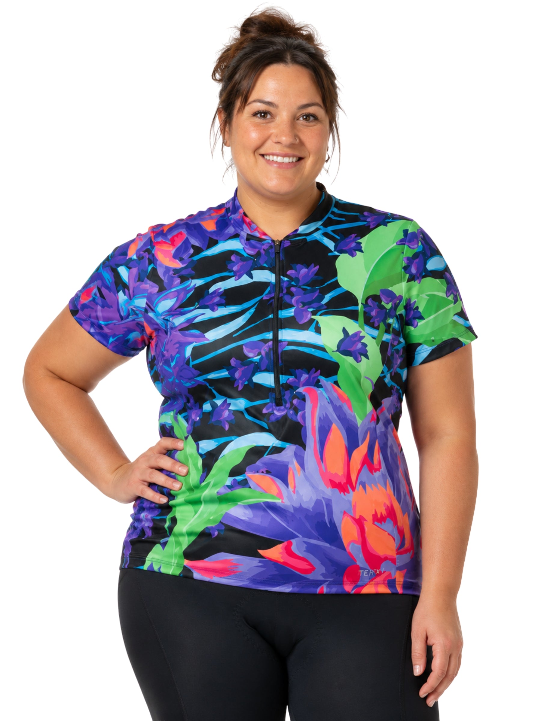 Maillot de Vélo Manches Courtes Breakaway Mesh Taille Plus - Rio