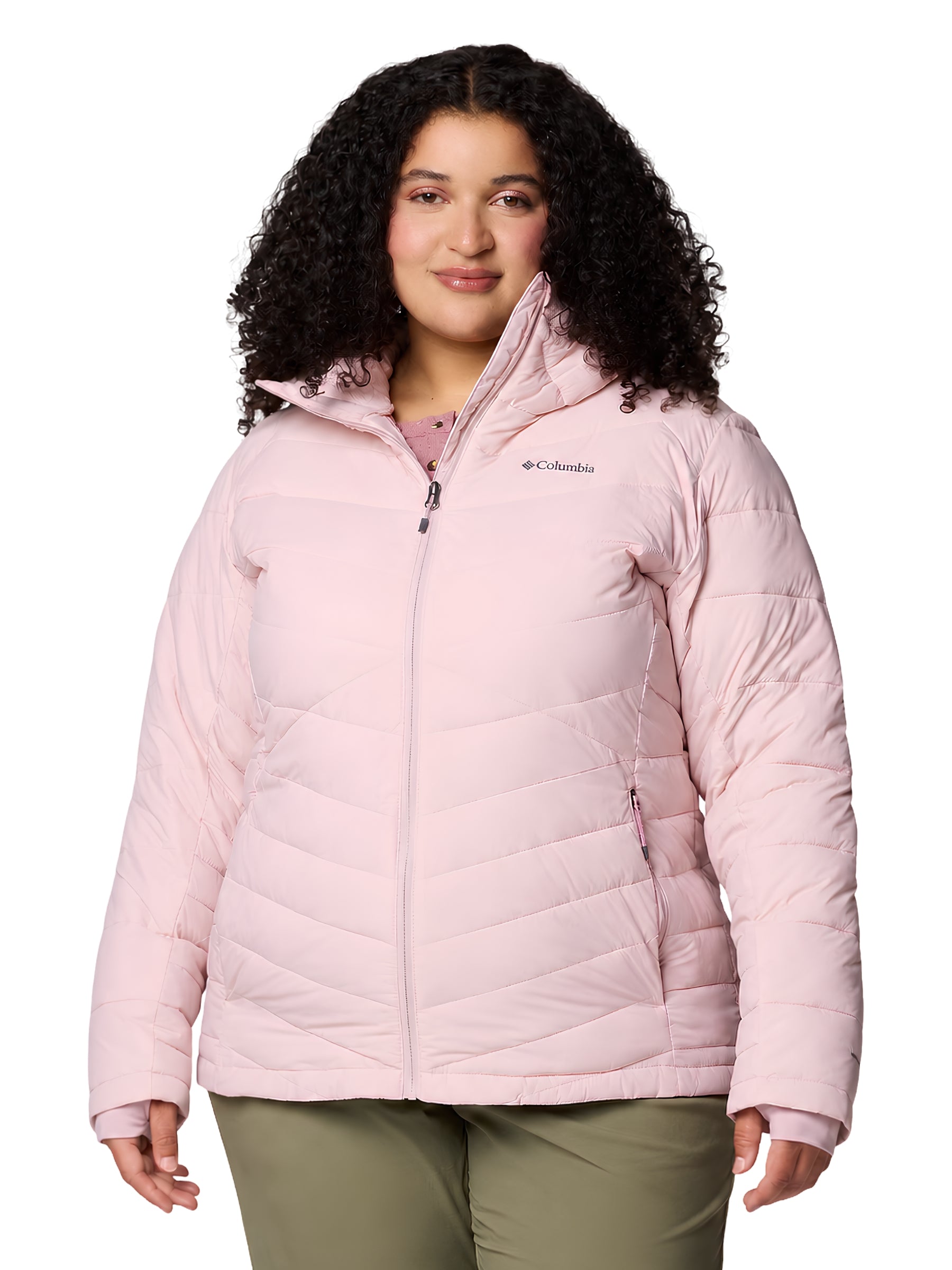Manteau à Capuchon Heavenly Taille Plus - Mineral Pink