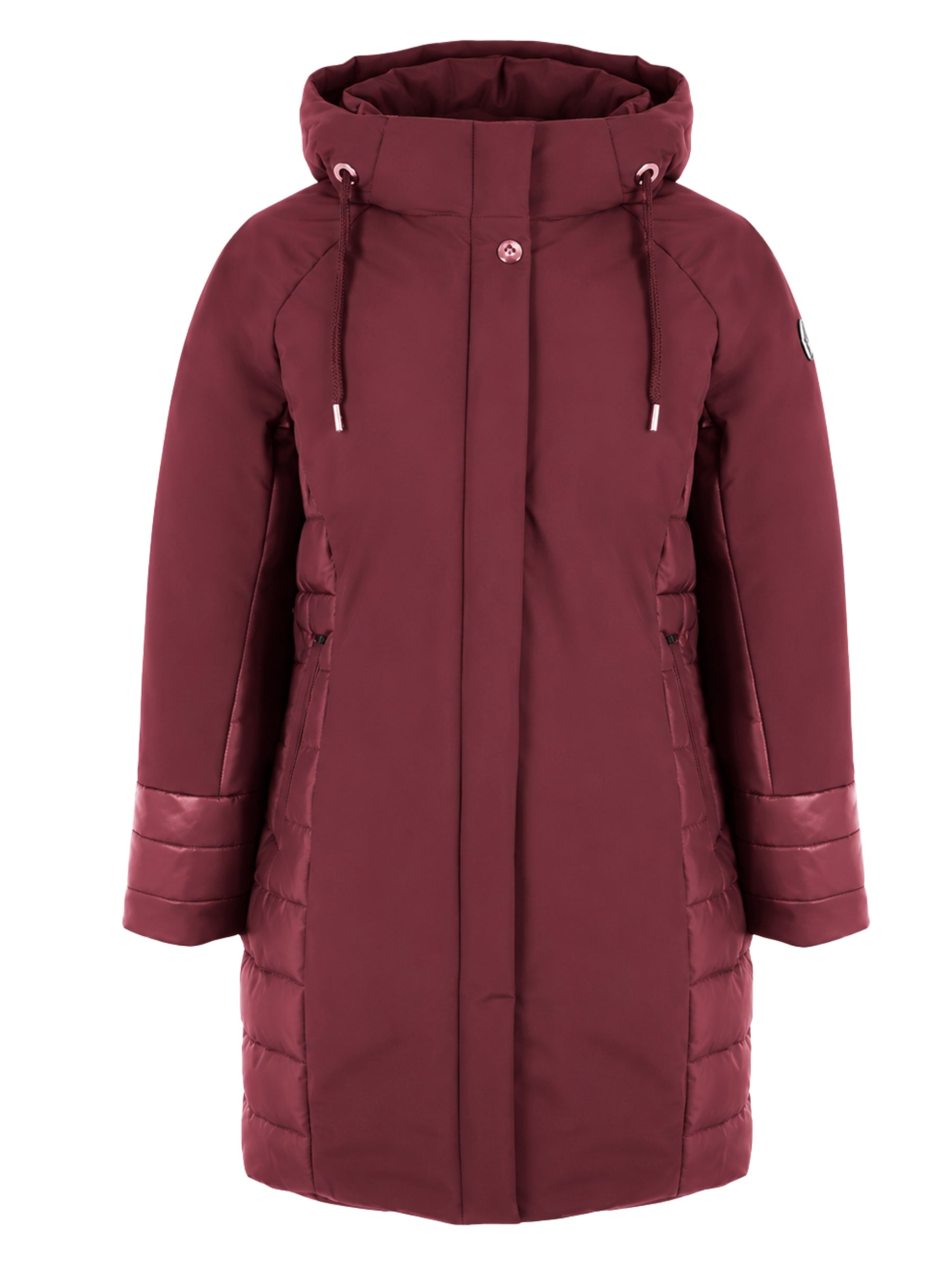 Plus Size Sidekick Winter Coat - Berry
