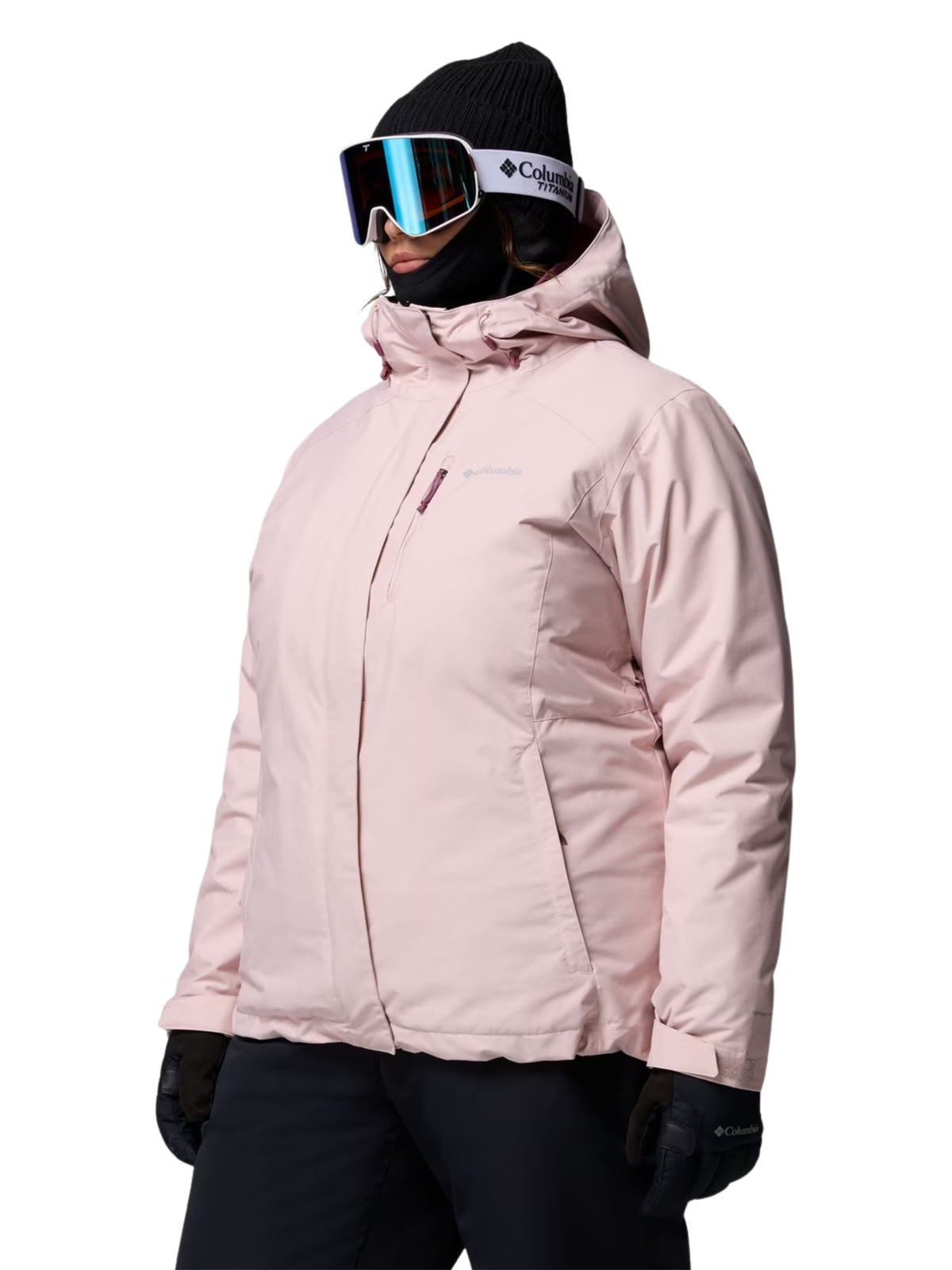 Whirlibird Interchangeable V Plus Size Jacket - Mineral Pink Cross Dye