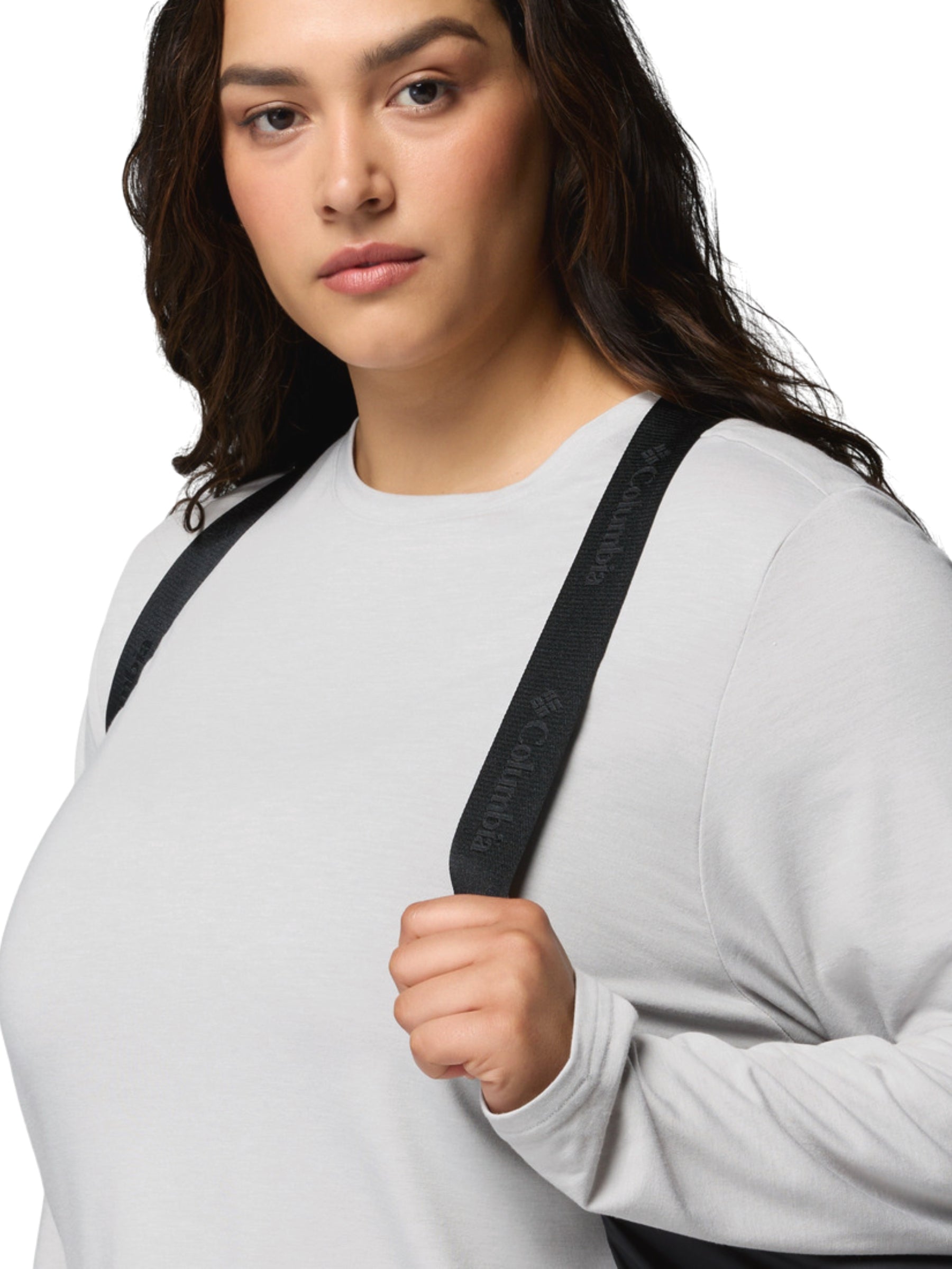Manteau Mi-Long à Capuchon Amaze Puff Heat Seal Taille Plus - Noir
