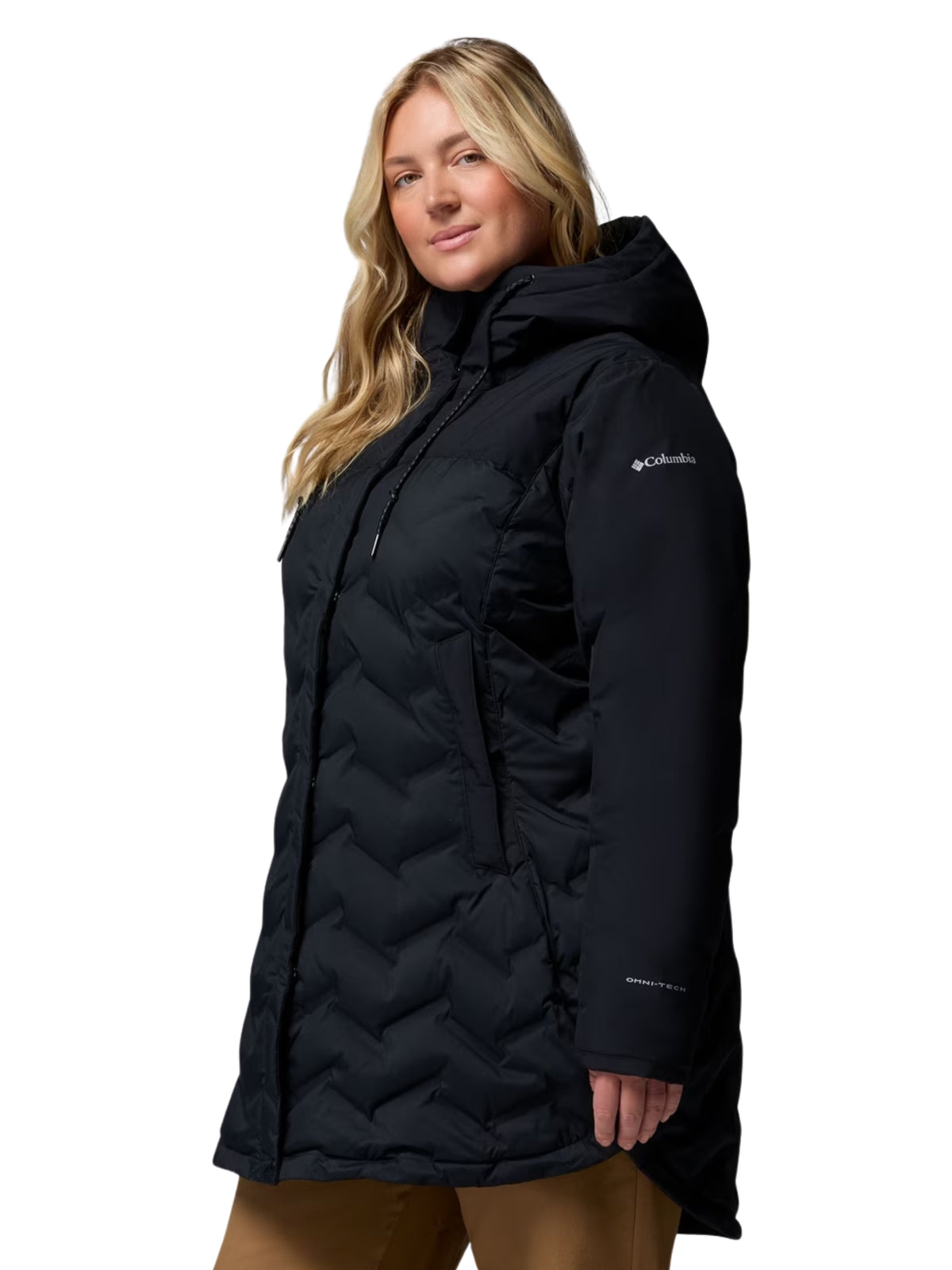 Manteau Mi-long Mountain Croo III Taille Plus - Noir