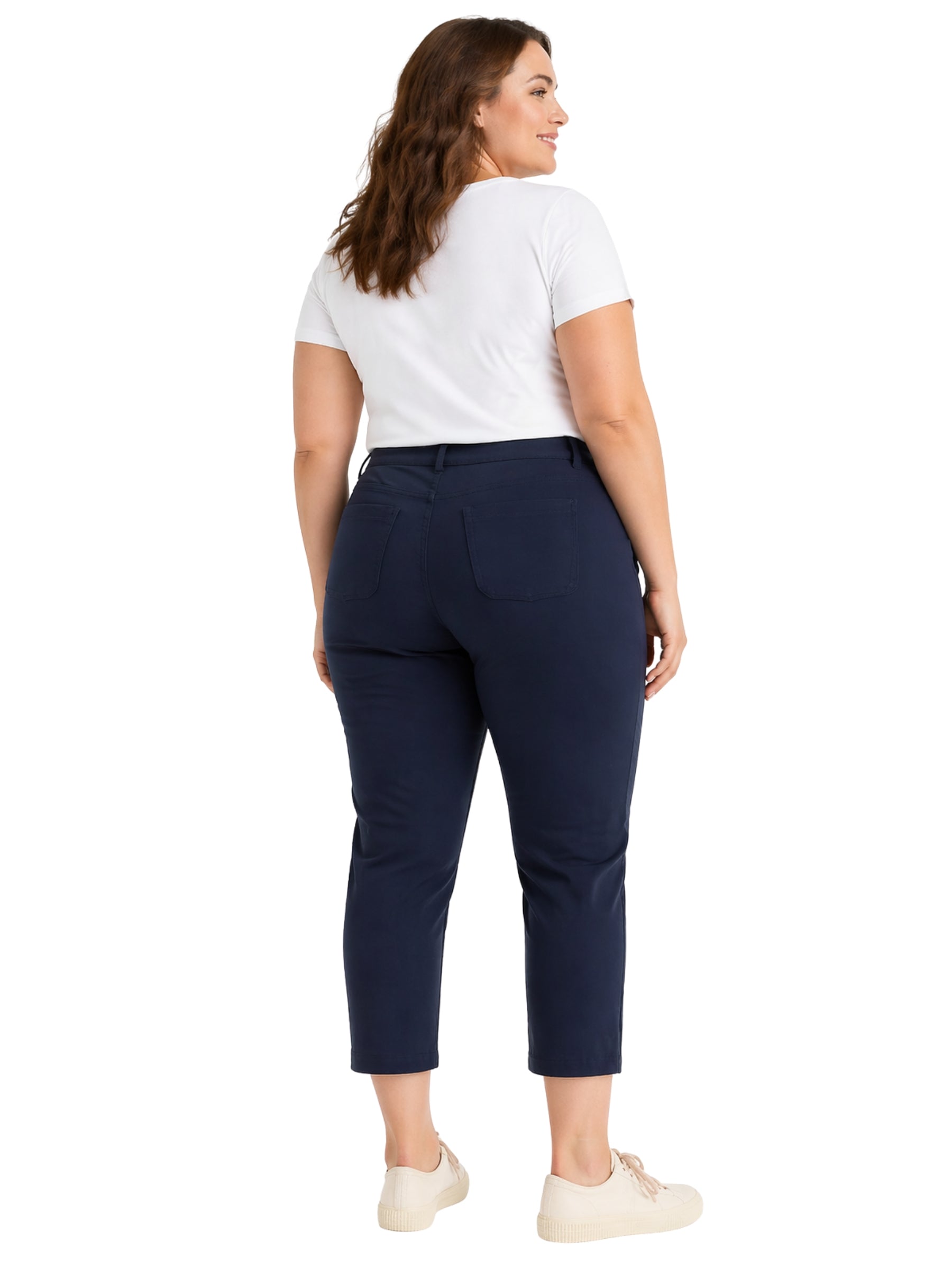 Pantalon Court Albert Quay Taille Plus - Maritime