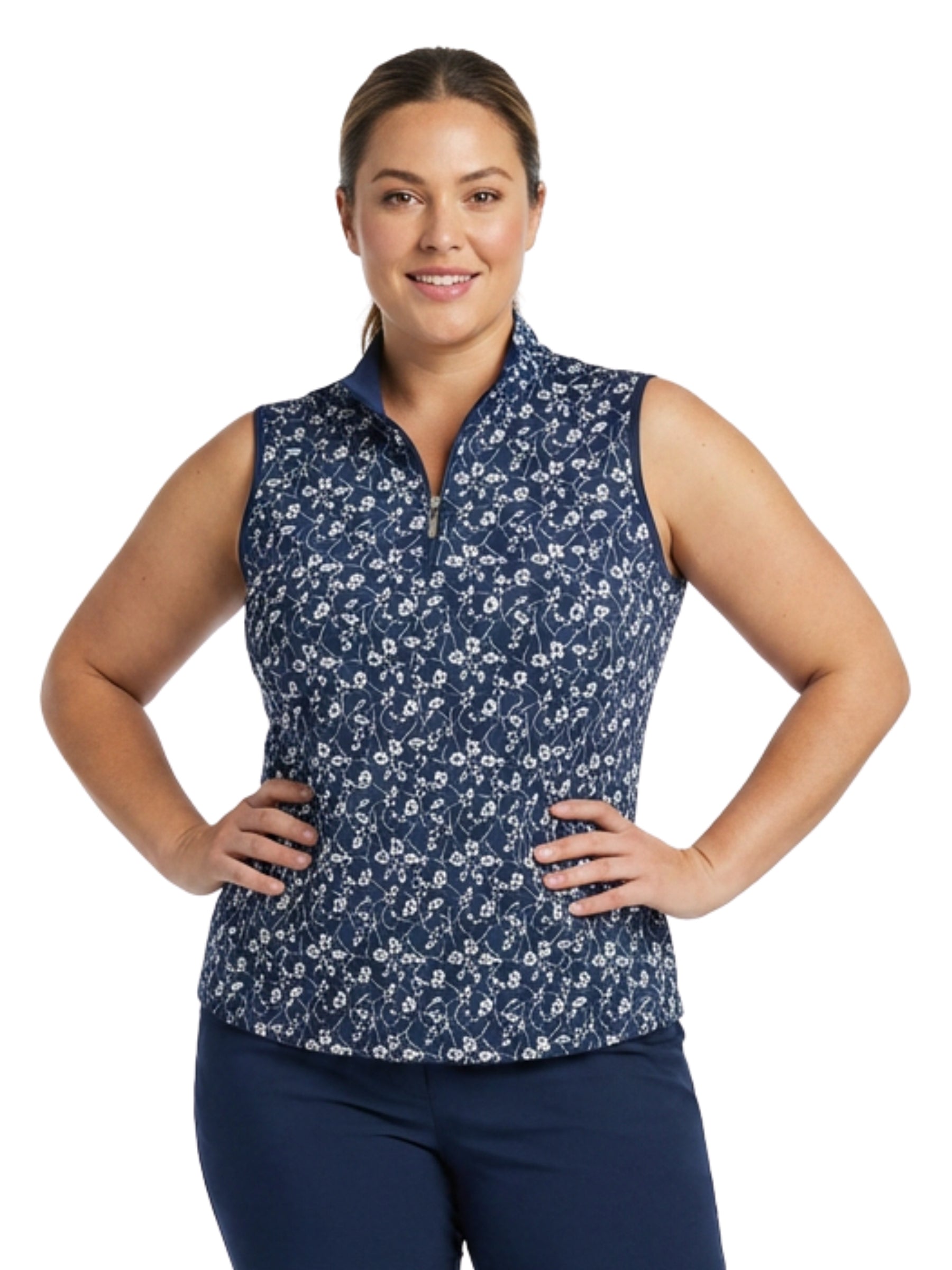 Polo de Golf Maîka Sans Manches Taille Plus - Daisy