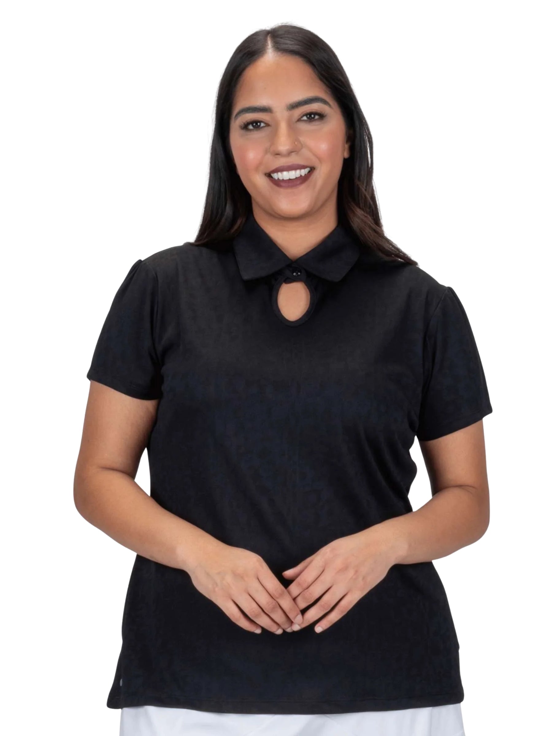 Polo de Golf Swagger Taille Plus - Noir