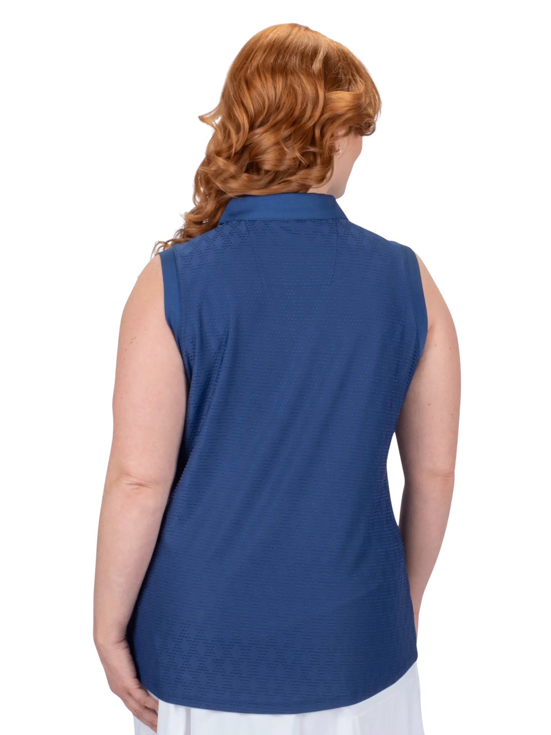 Polo de Golf Tempo Sans Manches Taille Plus - Marine