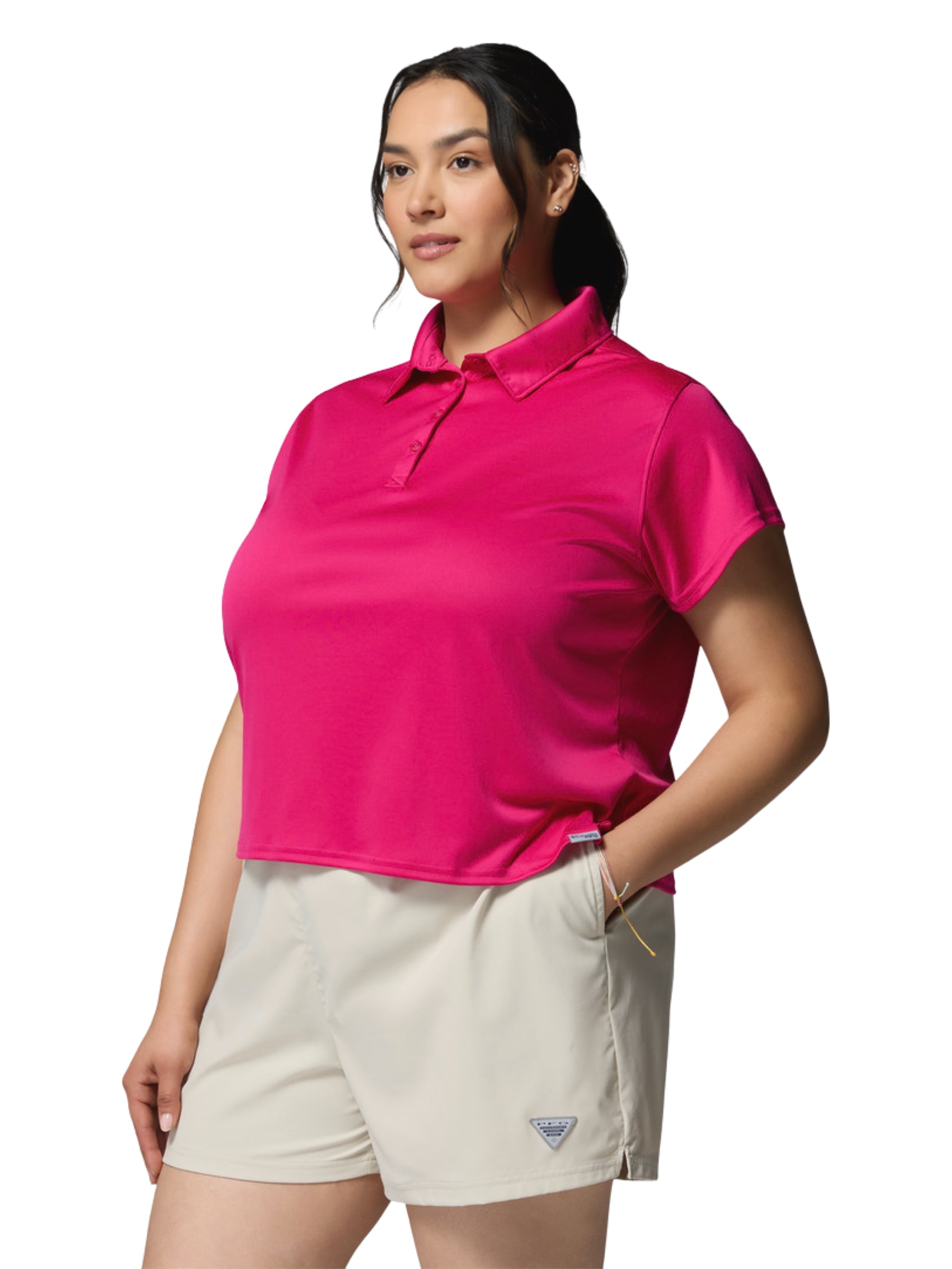 Polo PFG Tidal Tee Taille Plus - Guava Pink