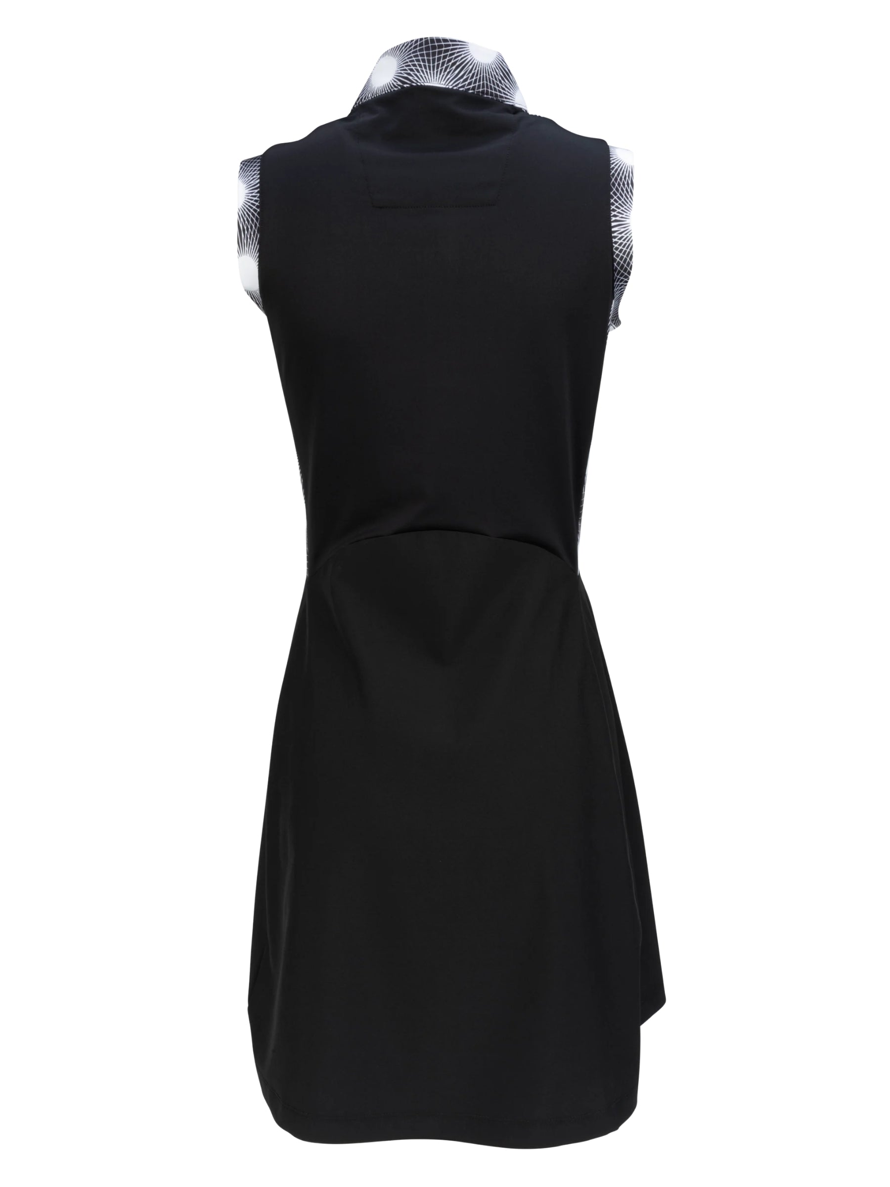 Robe de Golf Brillant Taille Plus - Noir Multi