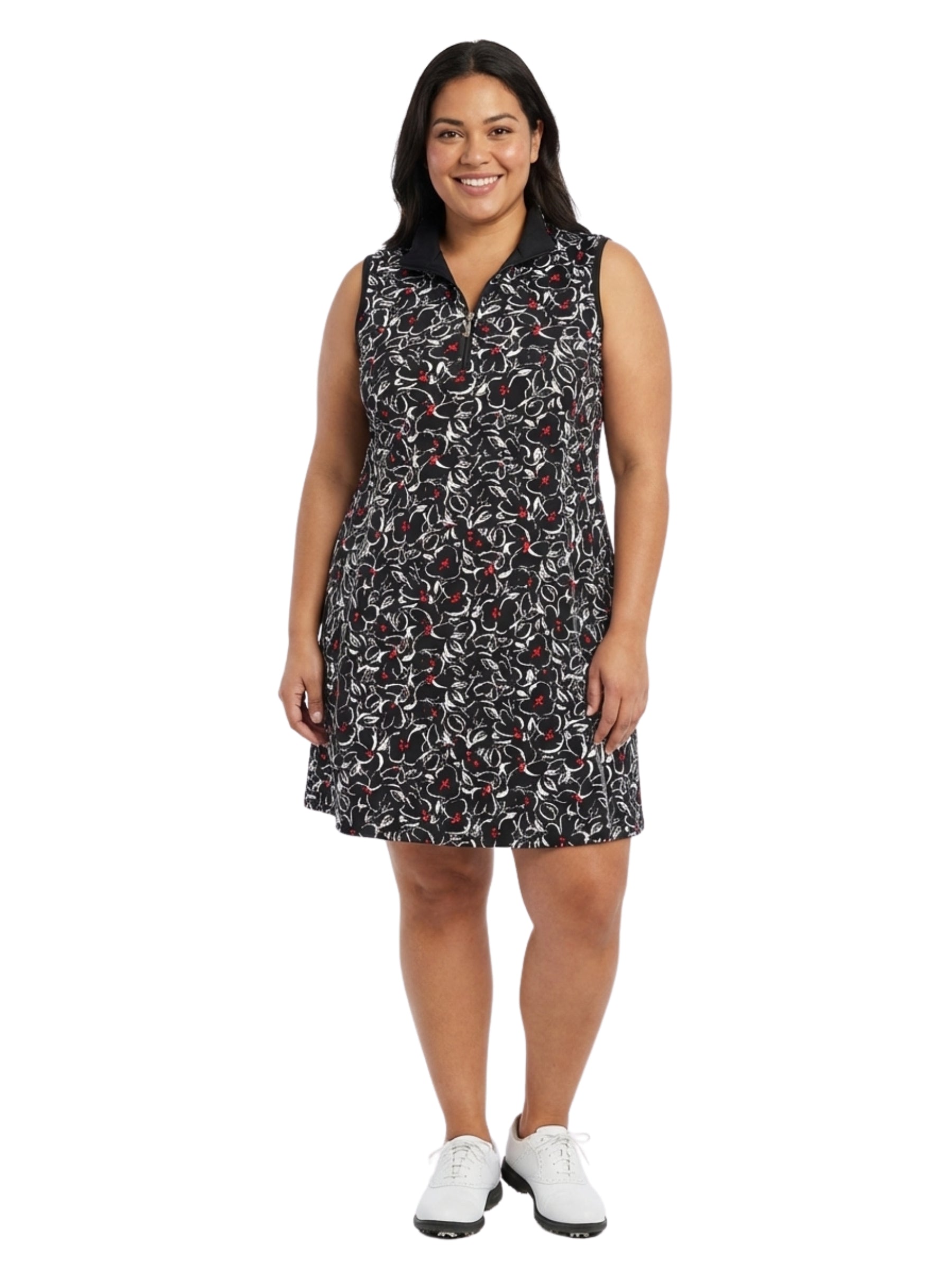 Robe de Golf Sans Manches Nora Taille Plus - Flora