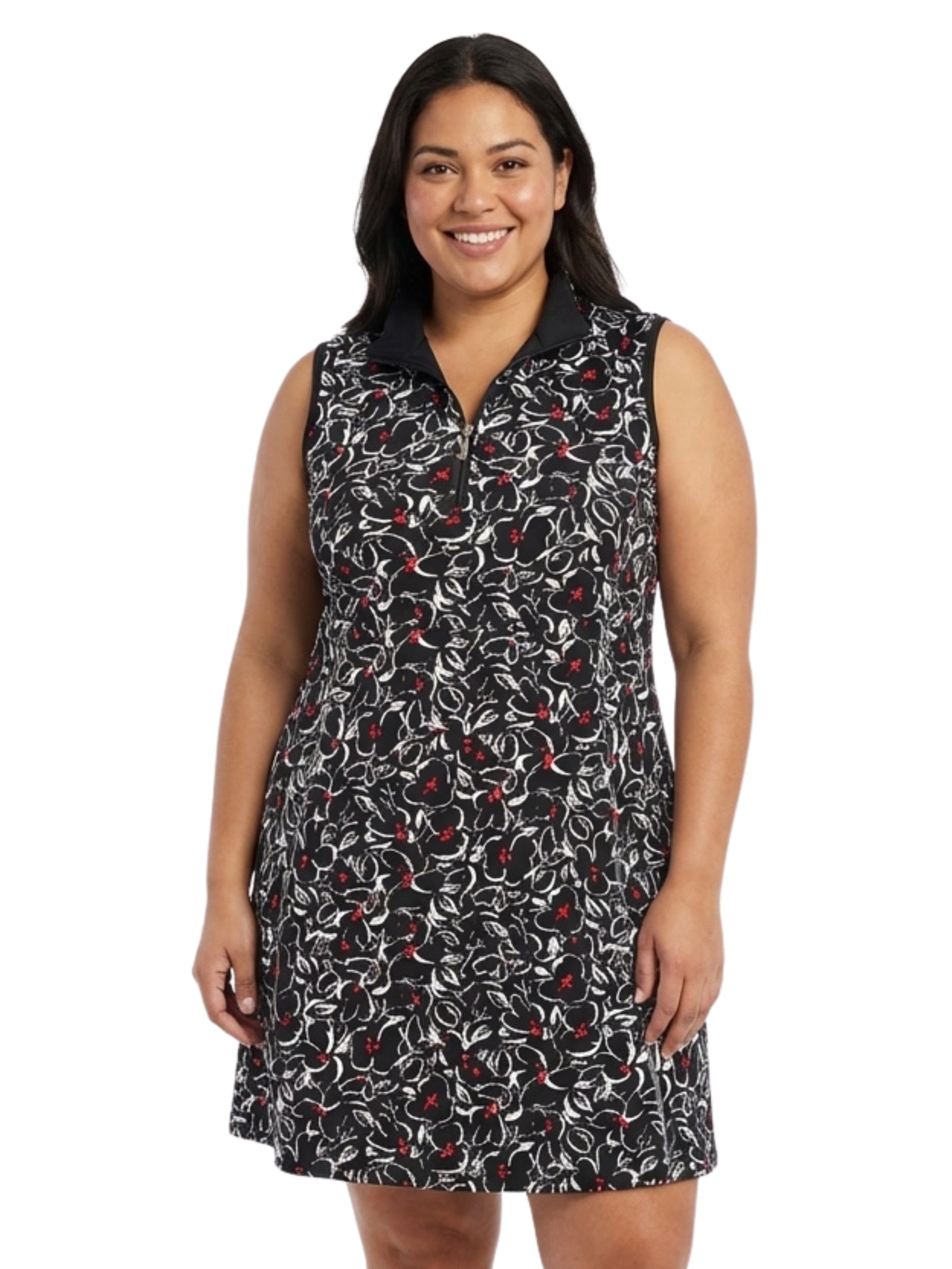 Robe de Golf Sans Manches Nora Taille Plus - Flora