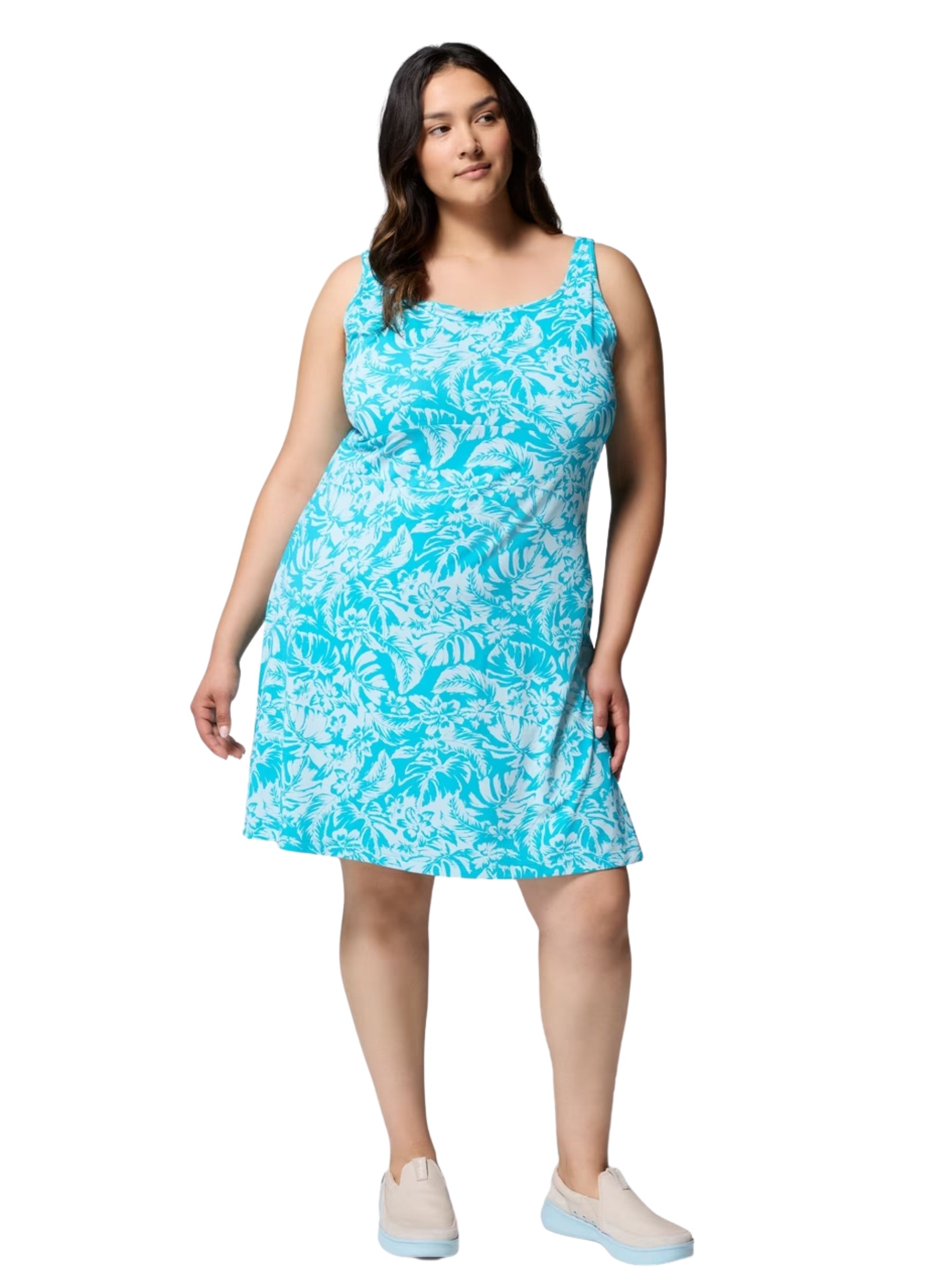 Robe PFG Freezer III Taille Plus - Ocean Teal Vacay Blooms Tonal