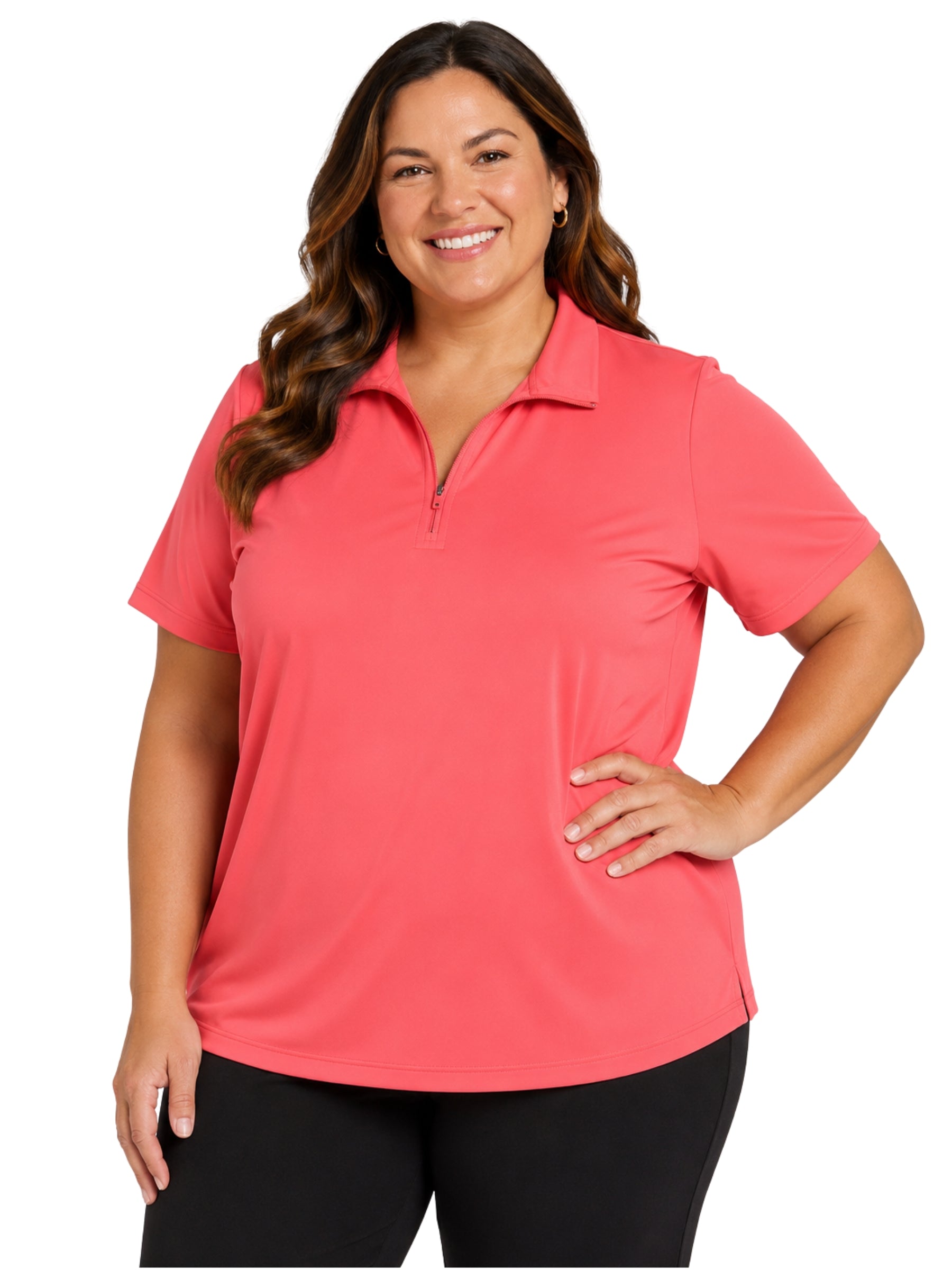 Polo Royal Taille Plus - Corail