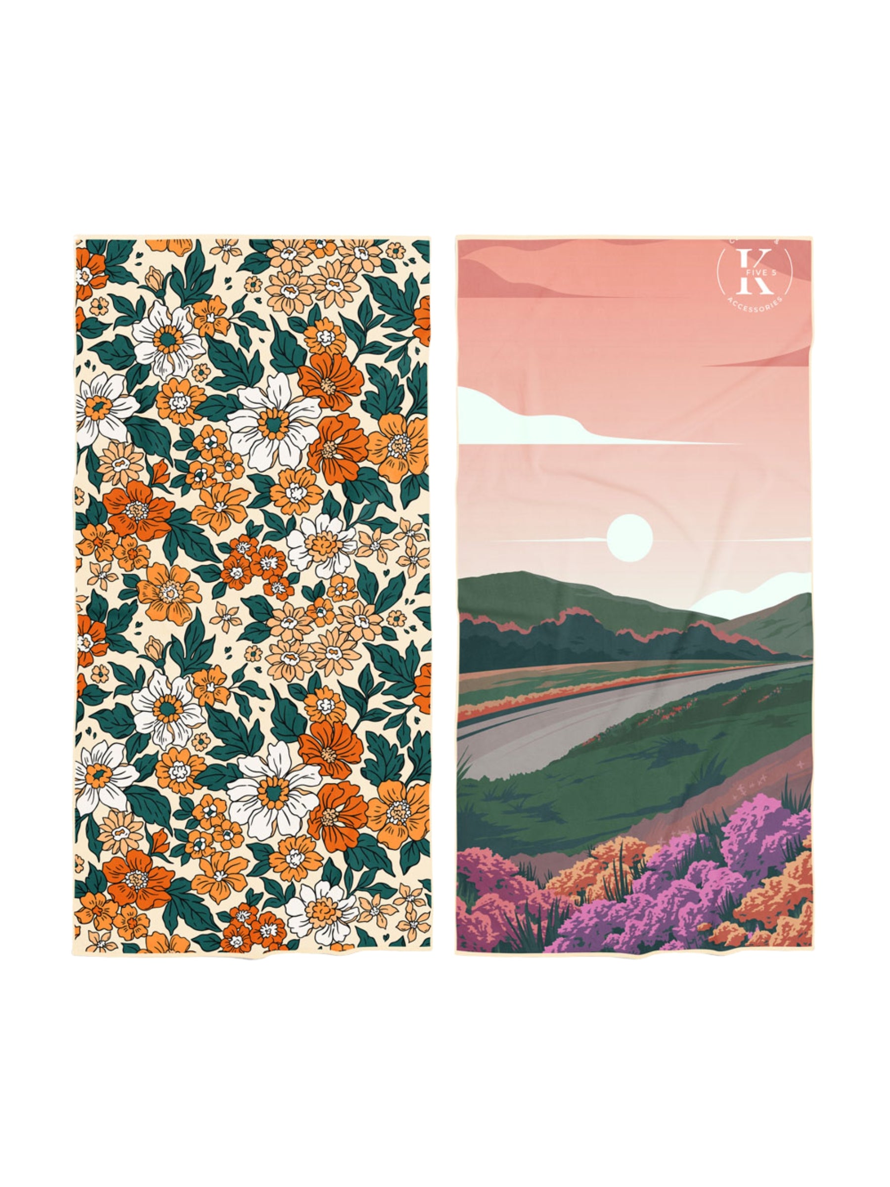 Serviette Microfibre - Fleur Vintage