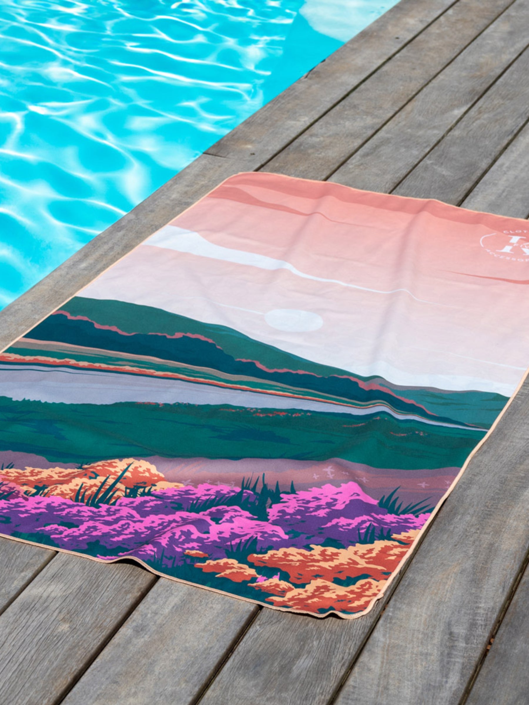 Serviette Microfibre - Fleur Vintage