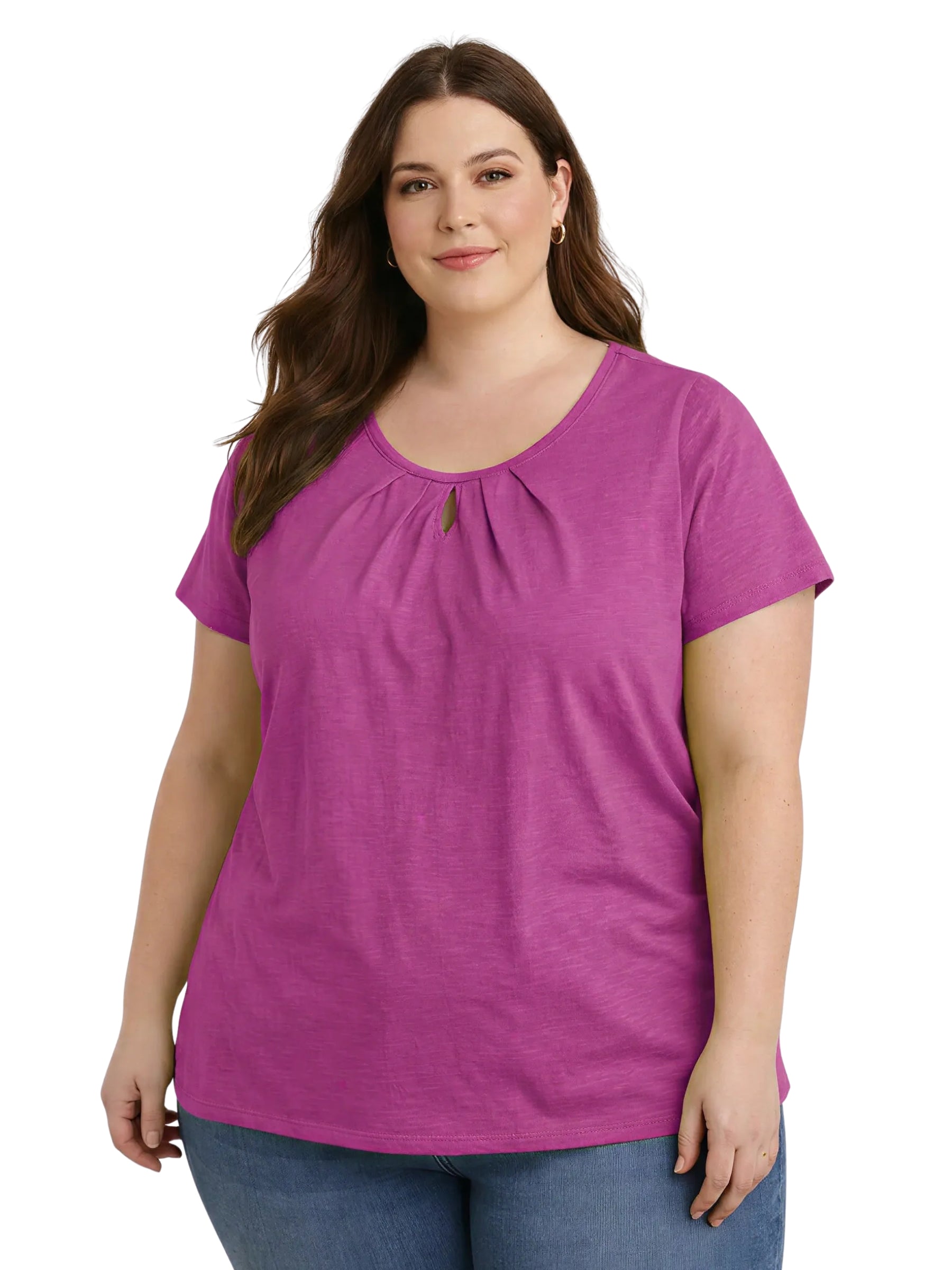 Appletree Plus Size T-shirt - Wild Orchid