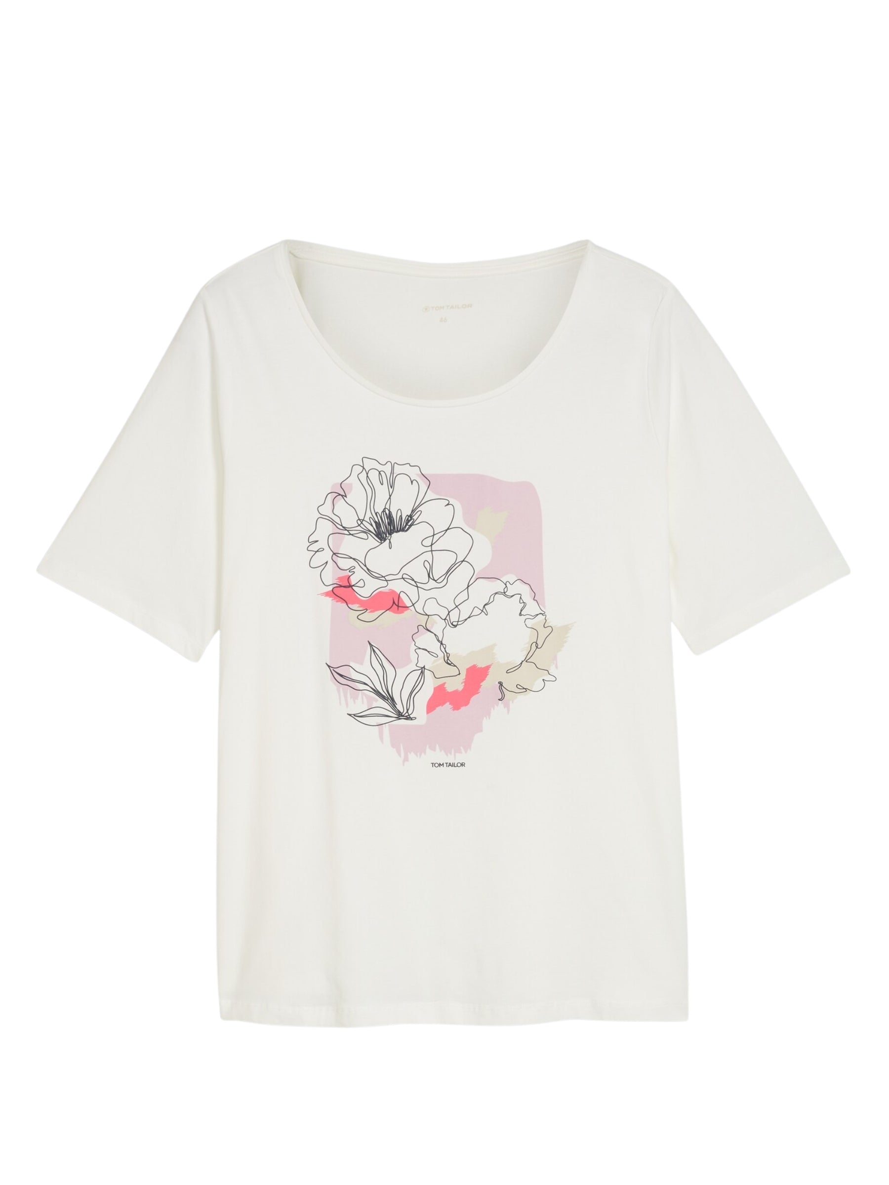 T-shirt avec Imprimé Taille Plus - Whisper White