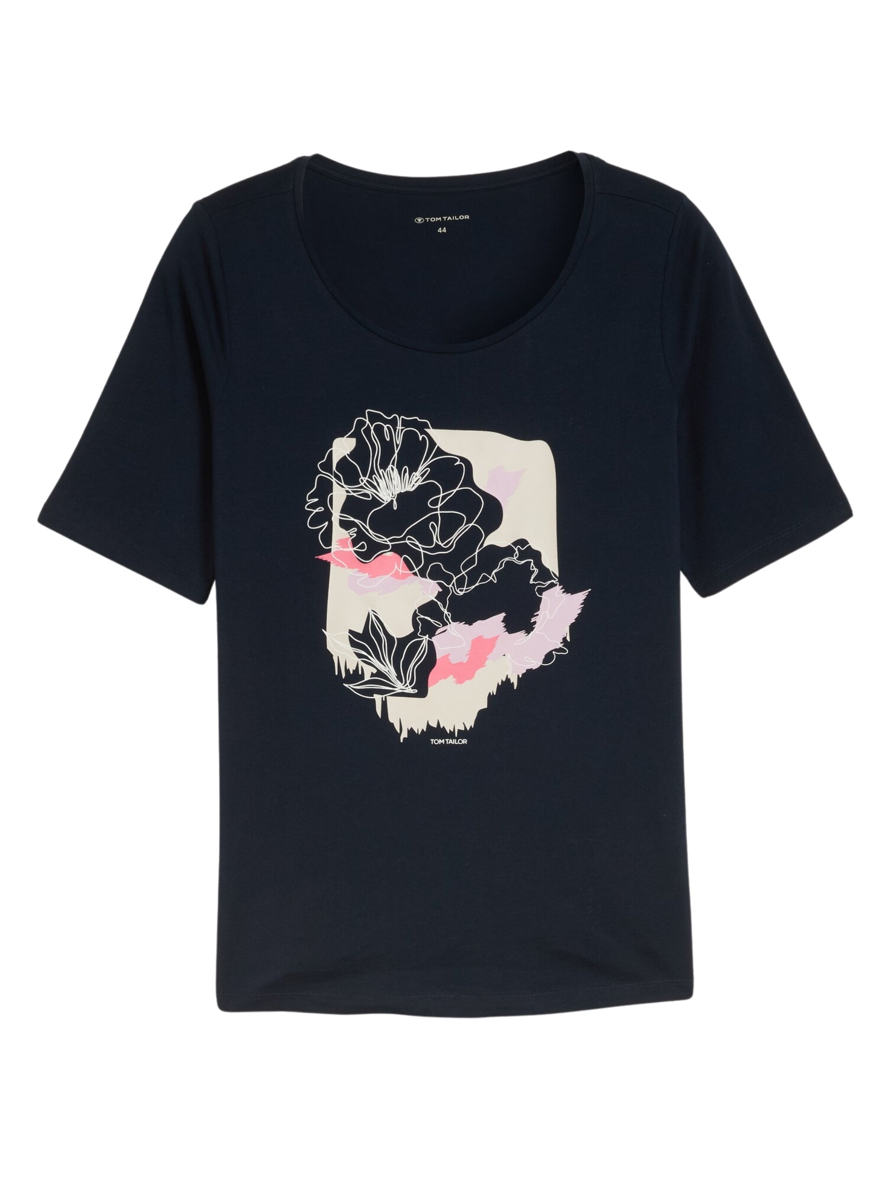T-shirt avec Imprimé Taille Plus - Sky Captain Blue