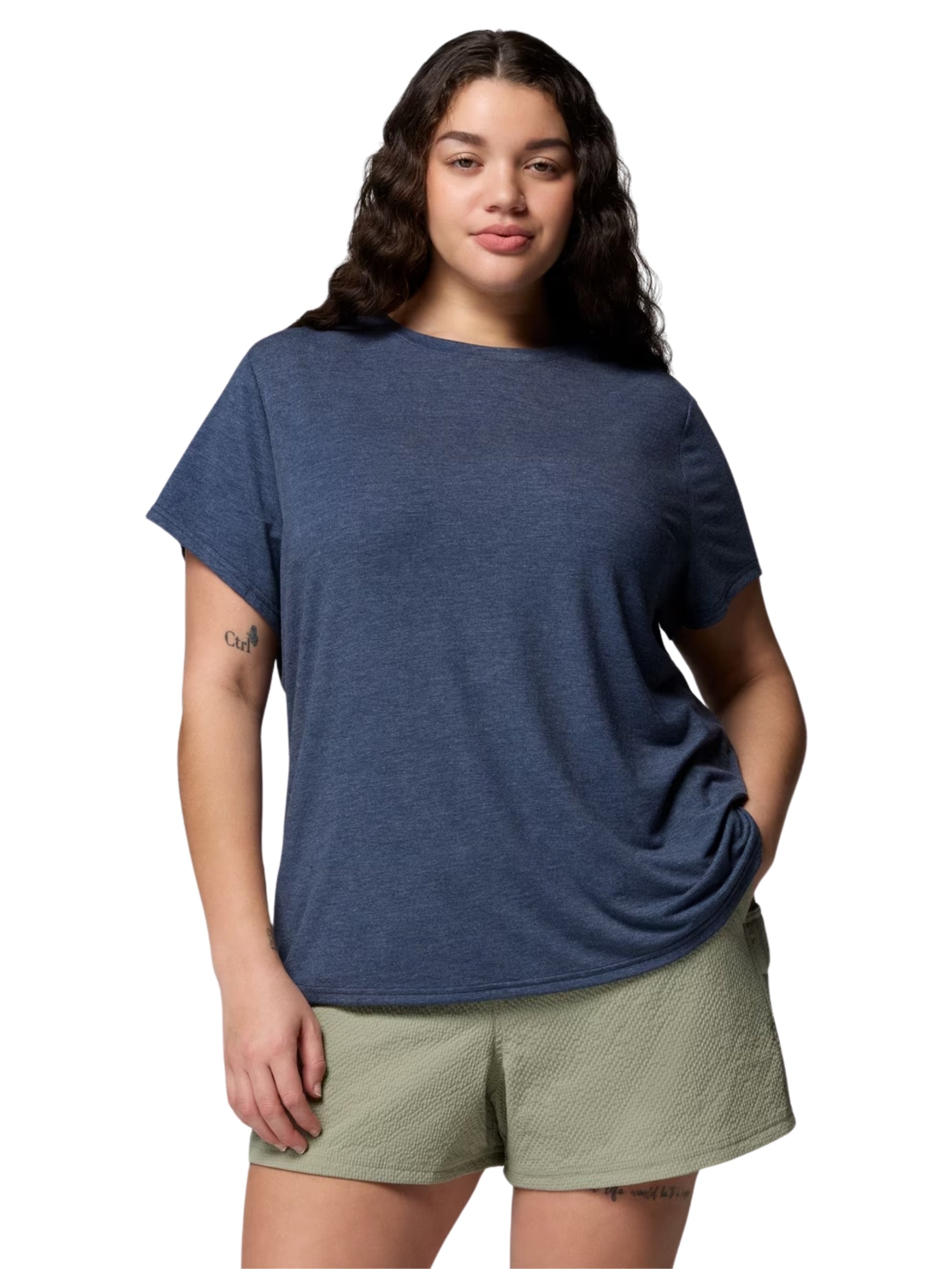 Soft & Stretchy CSC Plus Size T-Shirt - Collegiate Navy Heather