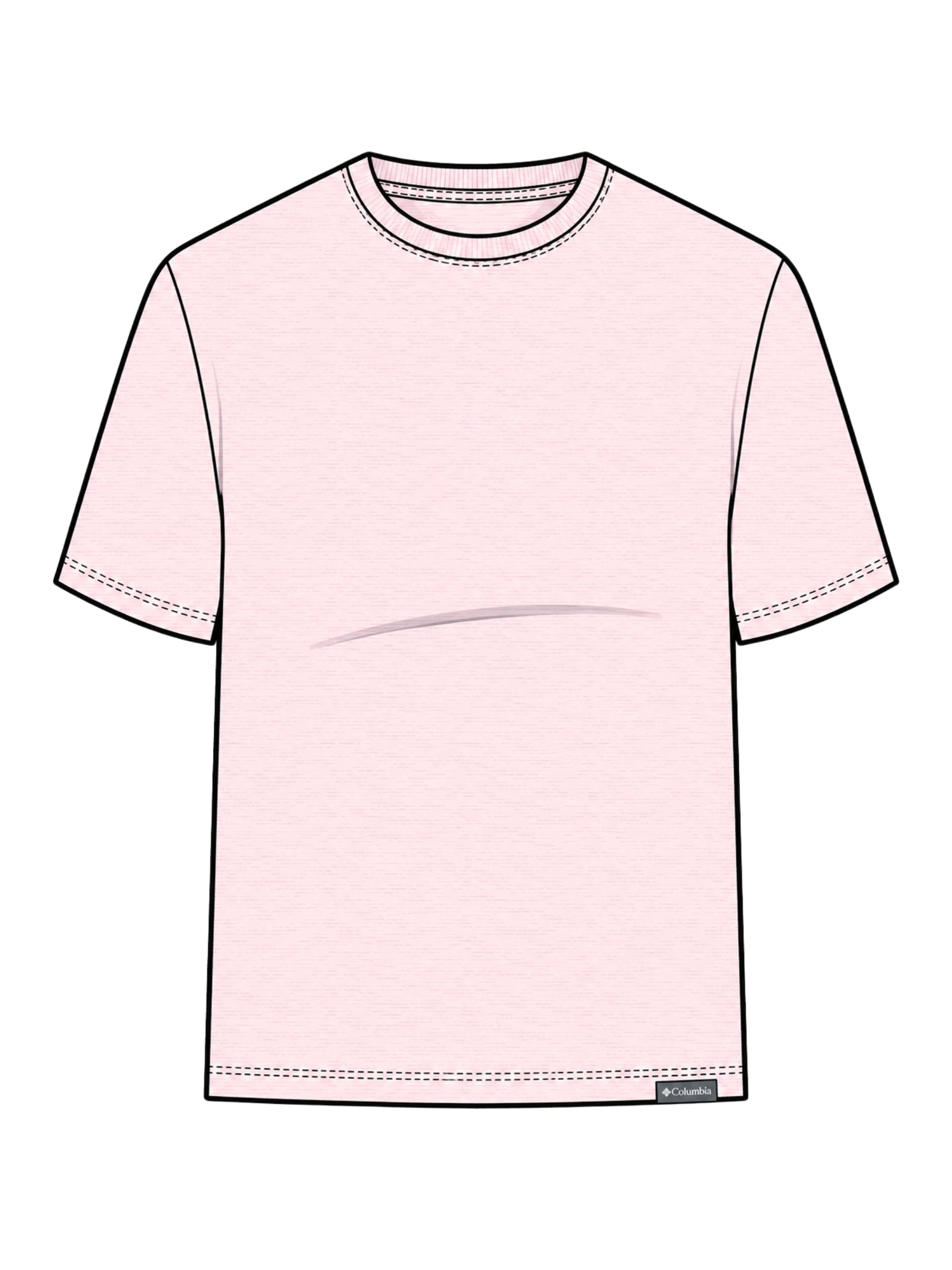 CSC Plus Size Soft & Stretchy T-Shirt - Powder Pink Heather