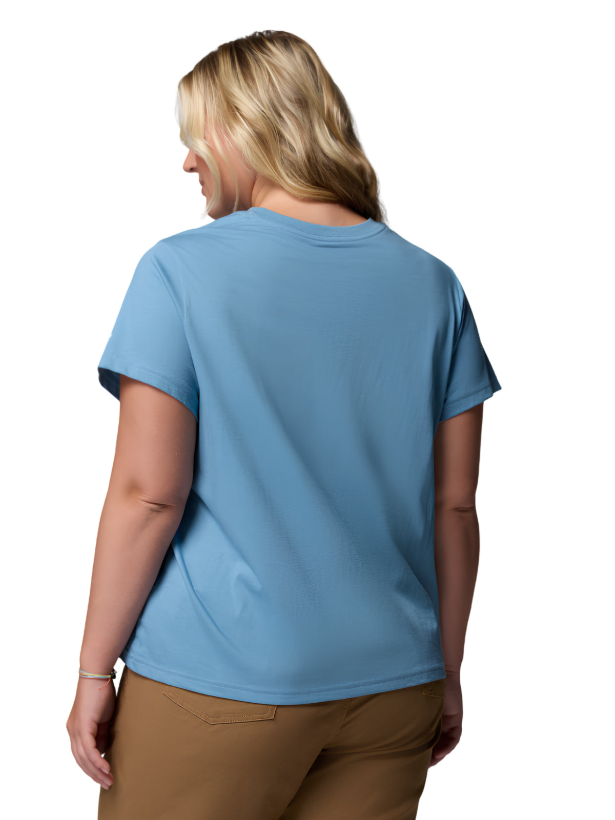 Rolling Bend Plus Size Printed T-shirt - Rainy Day & Flower Power Badge